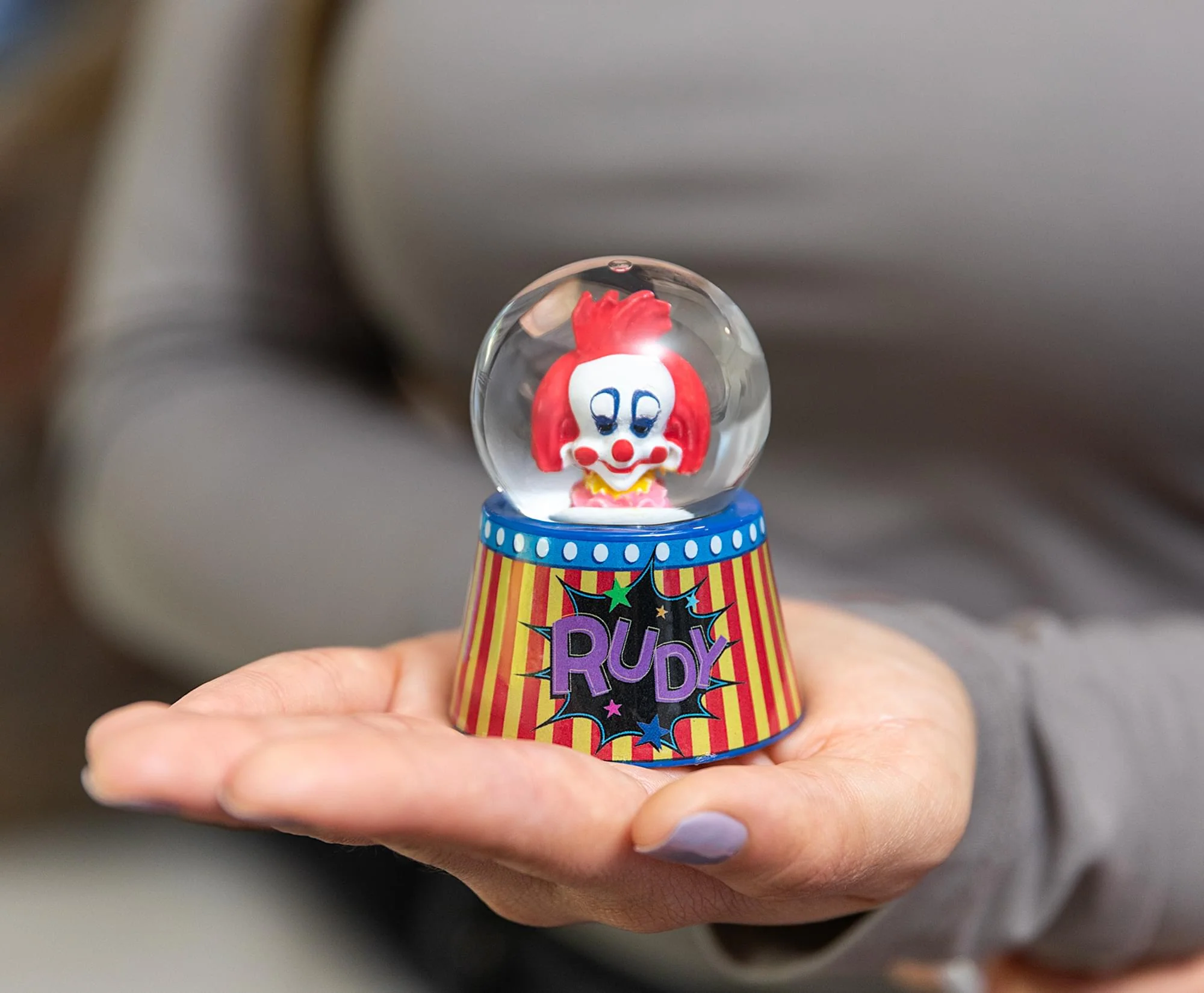 Killer Klowns From Outer Space Rudy Mini Light-Up Snow Globe | 3 Inches Tall - Image 6