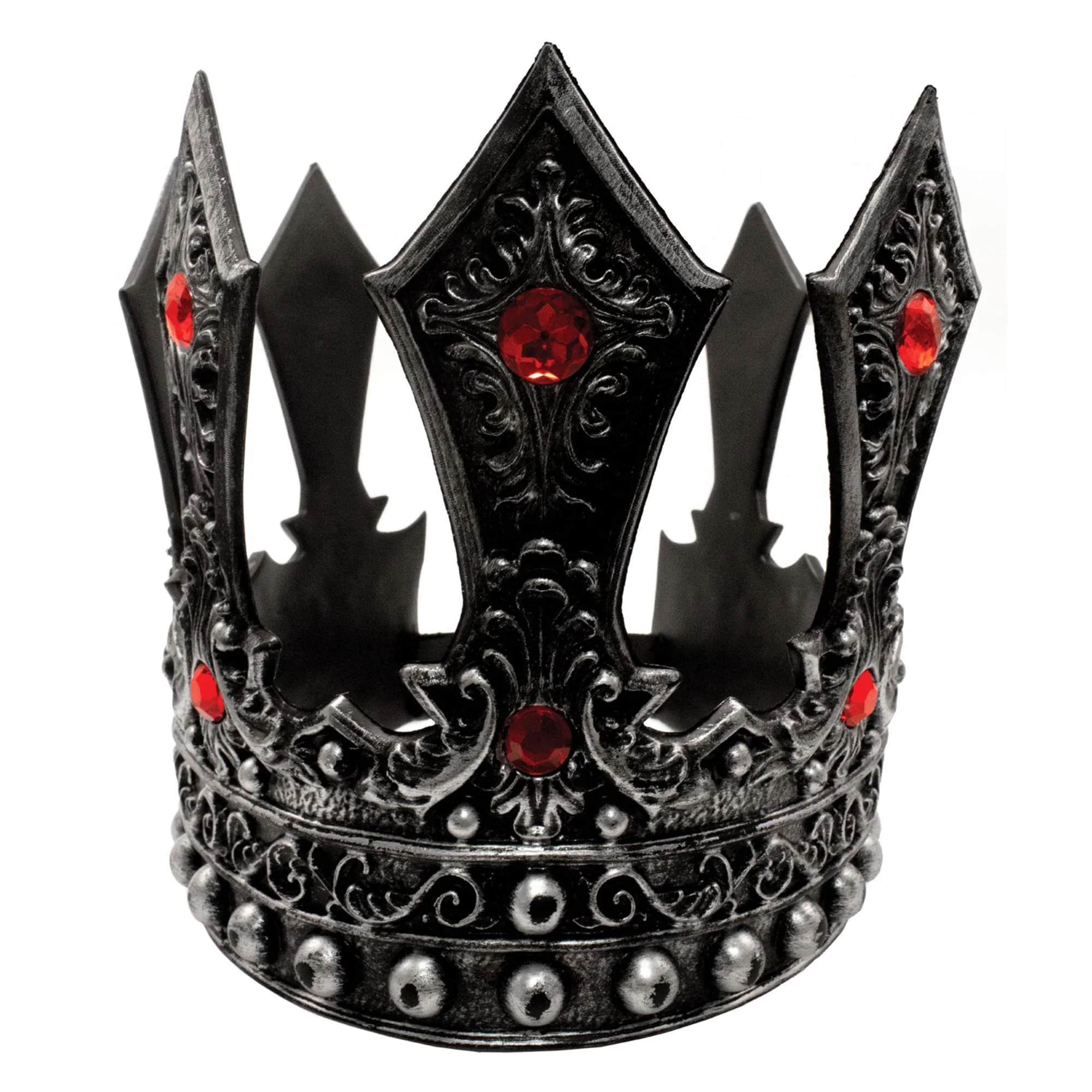 King's Pewter Adjustable Foam Crown Adult Costume Accessory - Image 2
