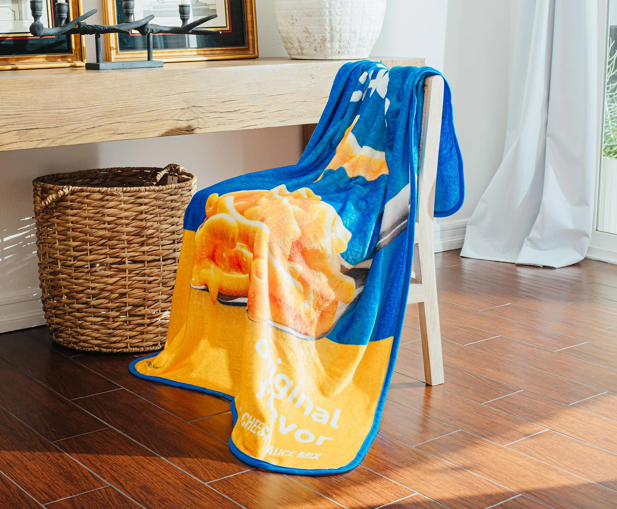 Kraft Macaroni and Cheese Fleece Throw Blanket | 45 x 60 Inches - Image 9
