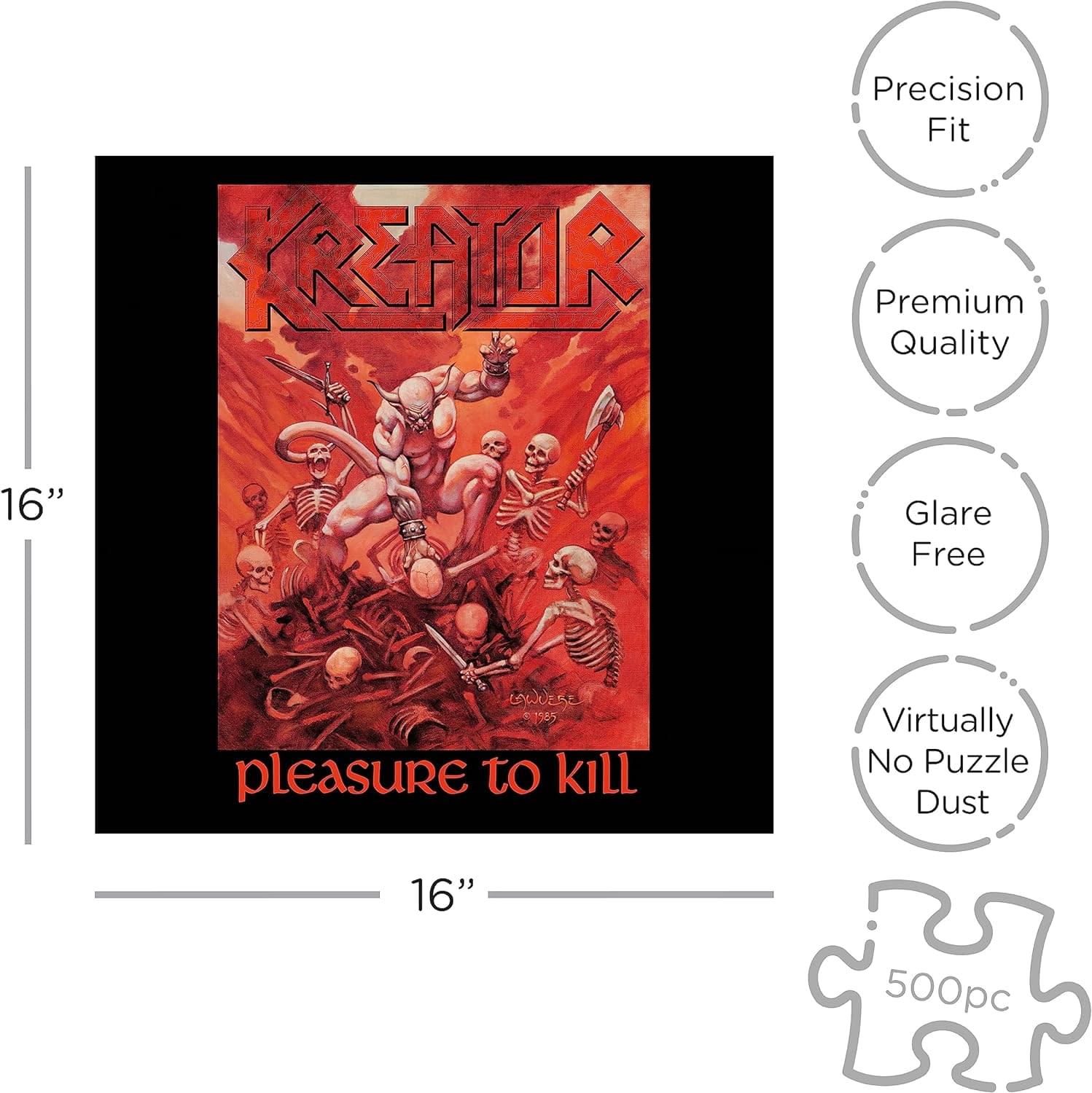 Kreator Pleasure To Kill 500 Piece Jigsaw Puzzle - Image 3