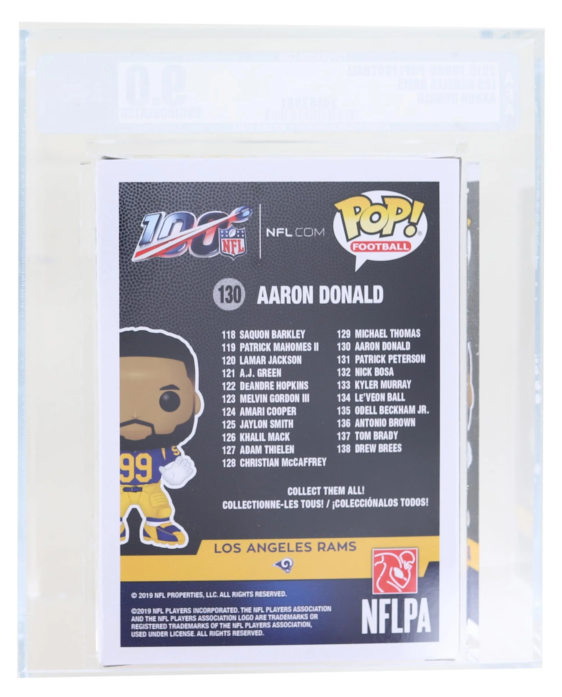 LA Rams NFL Funko POP Vinyl Figure | Aaron Donald Graded AFA 9.0 - Image 2