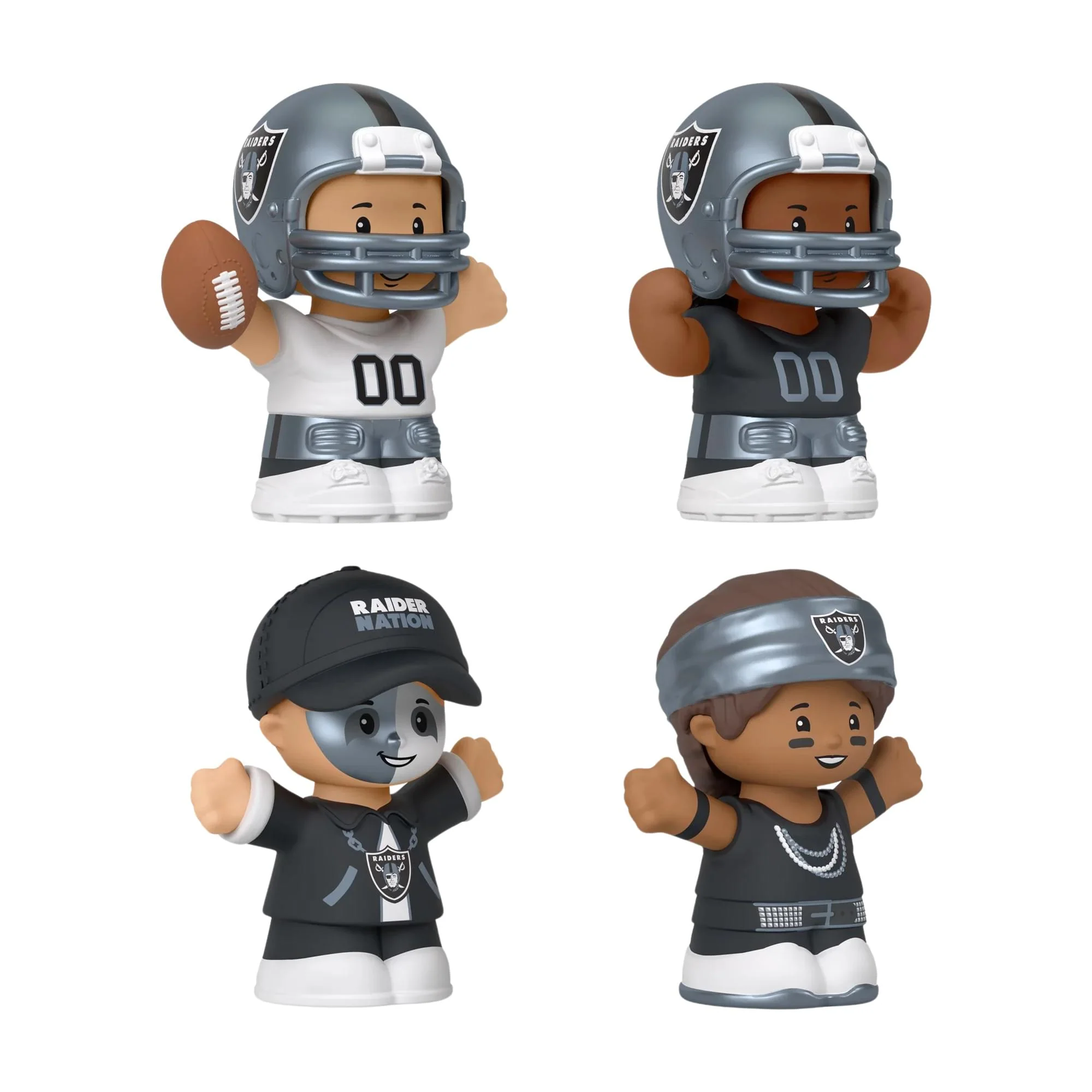 Las Vegas Raiders 4-Piece NFL Little People Collector Set - Image 5