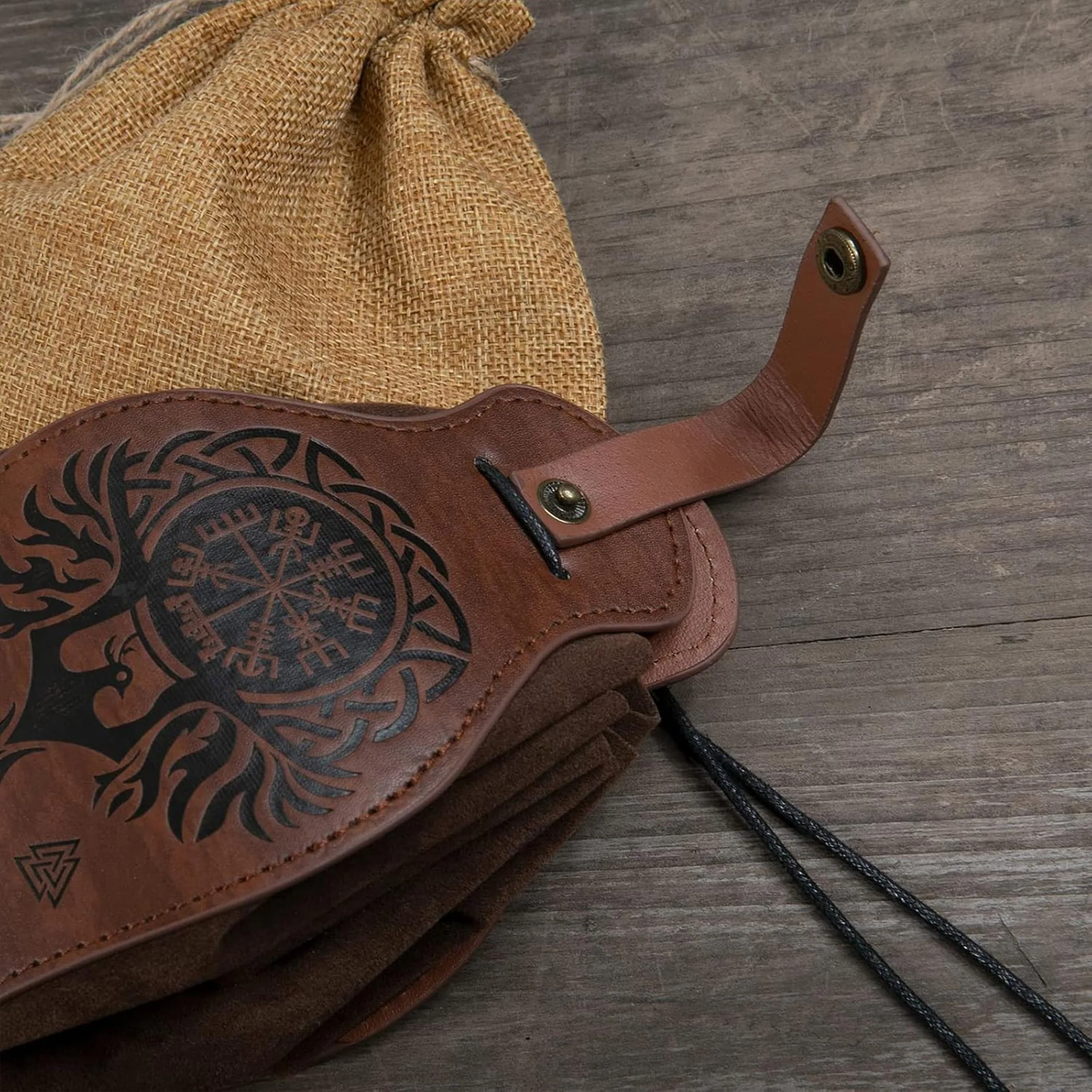 Leatherlike Old Ages Satchel Adult Costume Accessory | Belt Loop - Image 5