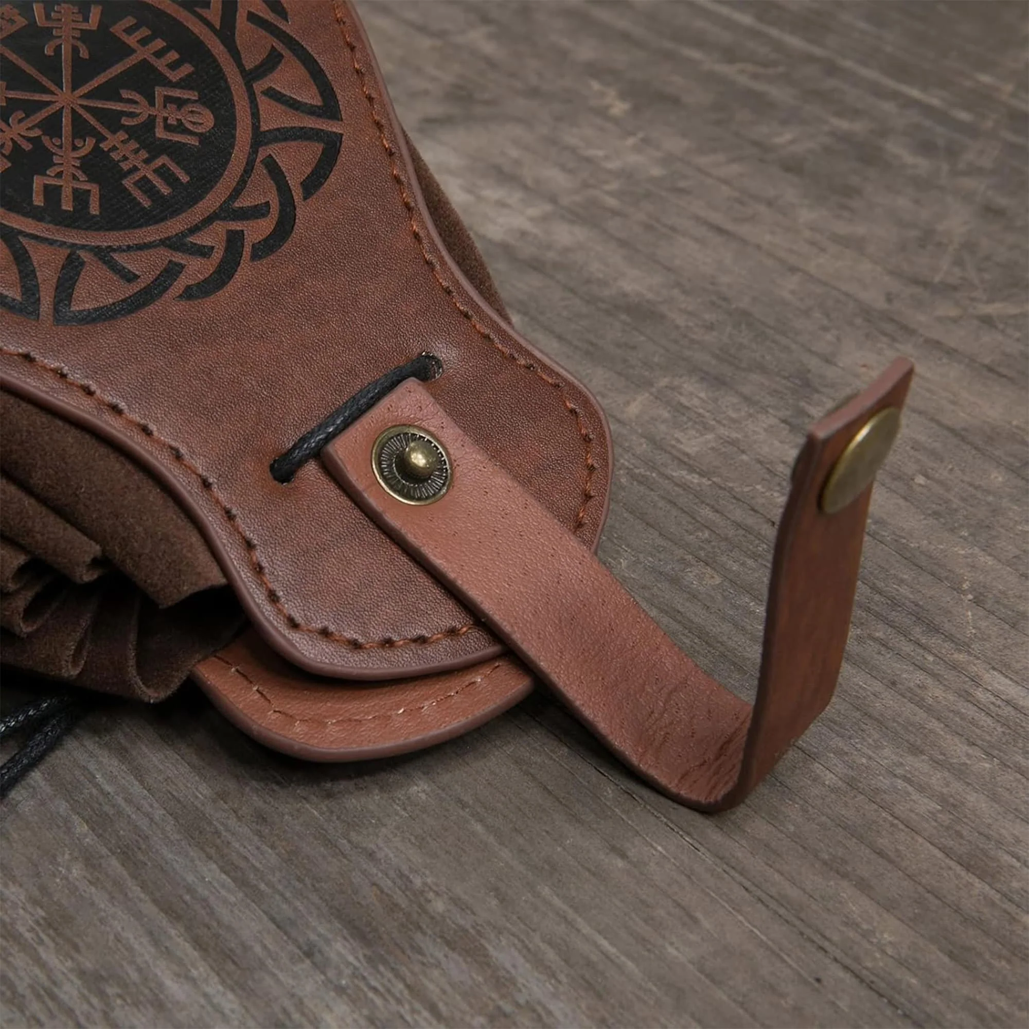 Leatherlike Old Ages Satchel Adult Costume Accessory | Belt Loop - Image 6