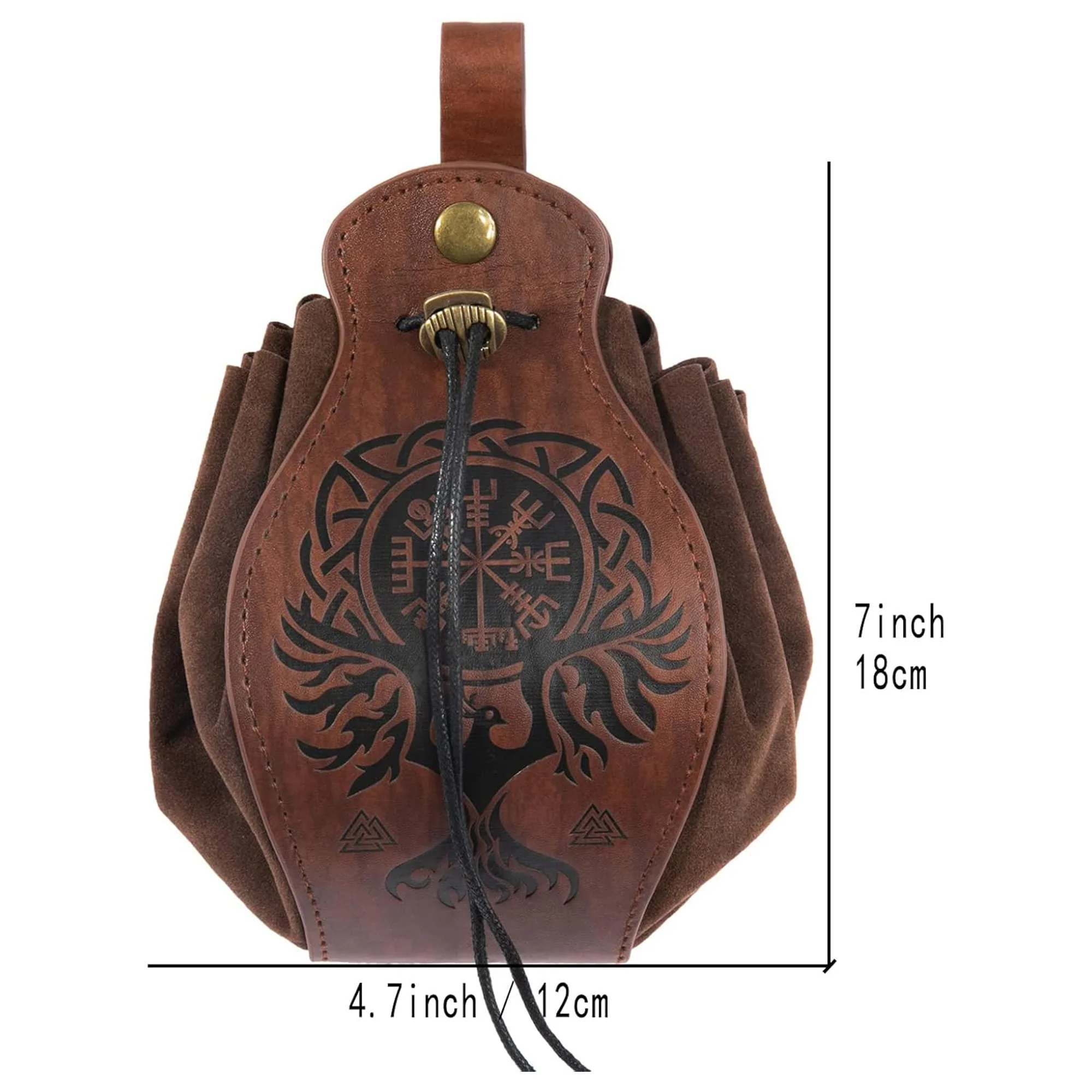 Leatherlike Old Ages Satchel Adult Costume Accessory | Belt Loop - Image 7