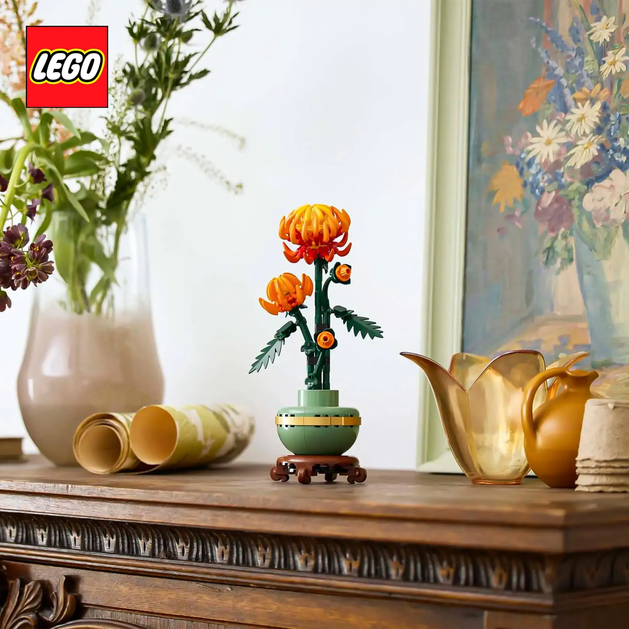 LEGO Botanicals 10368 Chrysanthemum Flower 278-Piece Building Set - Image 7