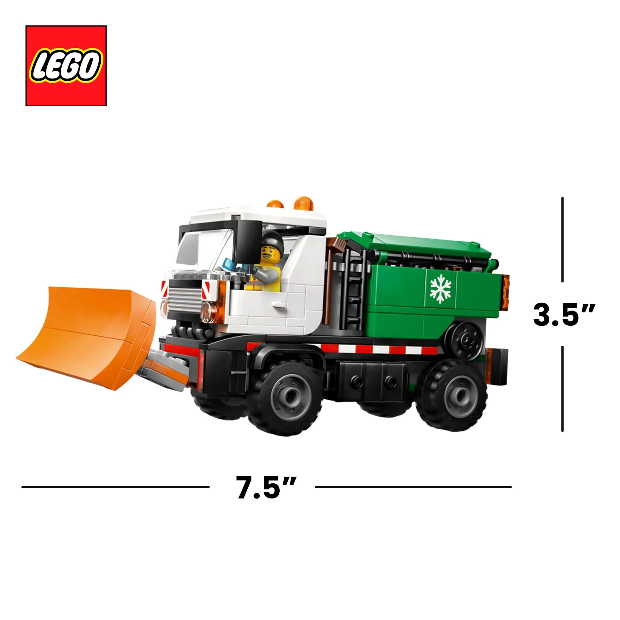 LEGO City 60490 Snowplow 263-Piece Building Set - Image 2