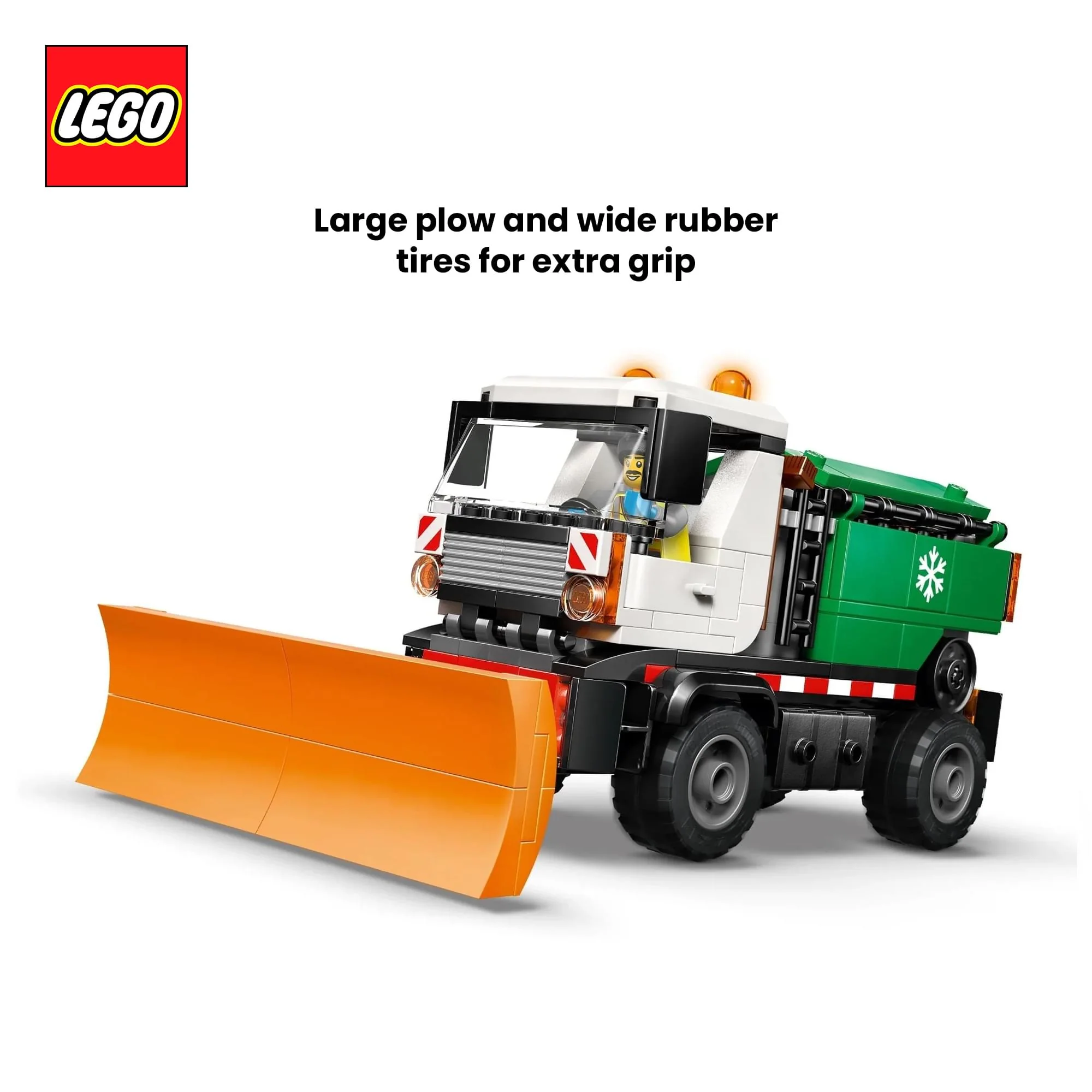 LEGO City 60490 Snowplow 263-Piece Building Set - Image 5