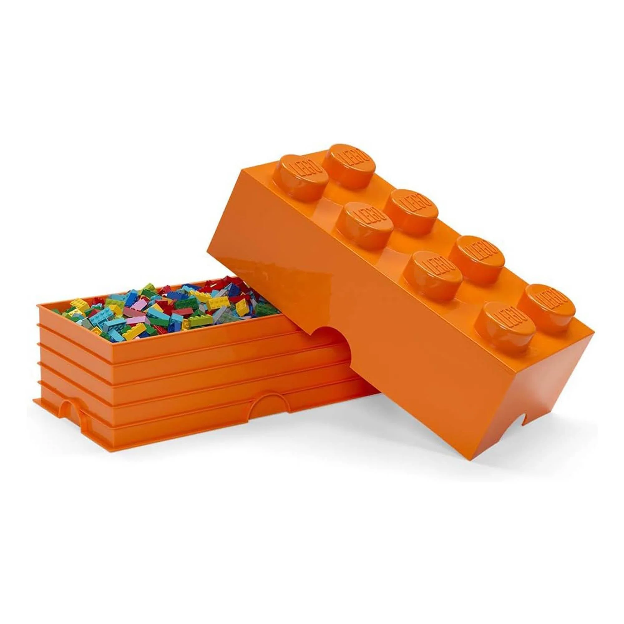 LEGO Storage Brick 8, Bright Orange - Image 2