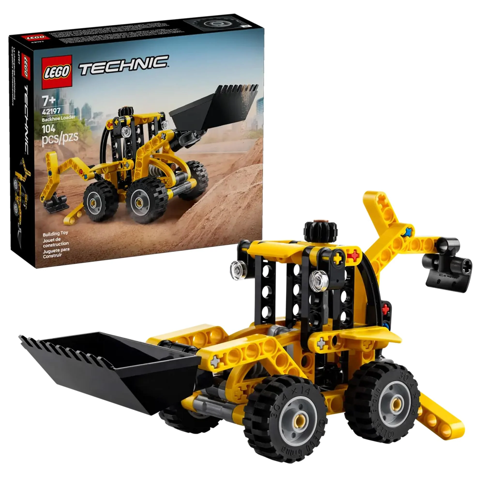 LEGO Technic 42197 Backhoe Loader 104-Piece Building Set