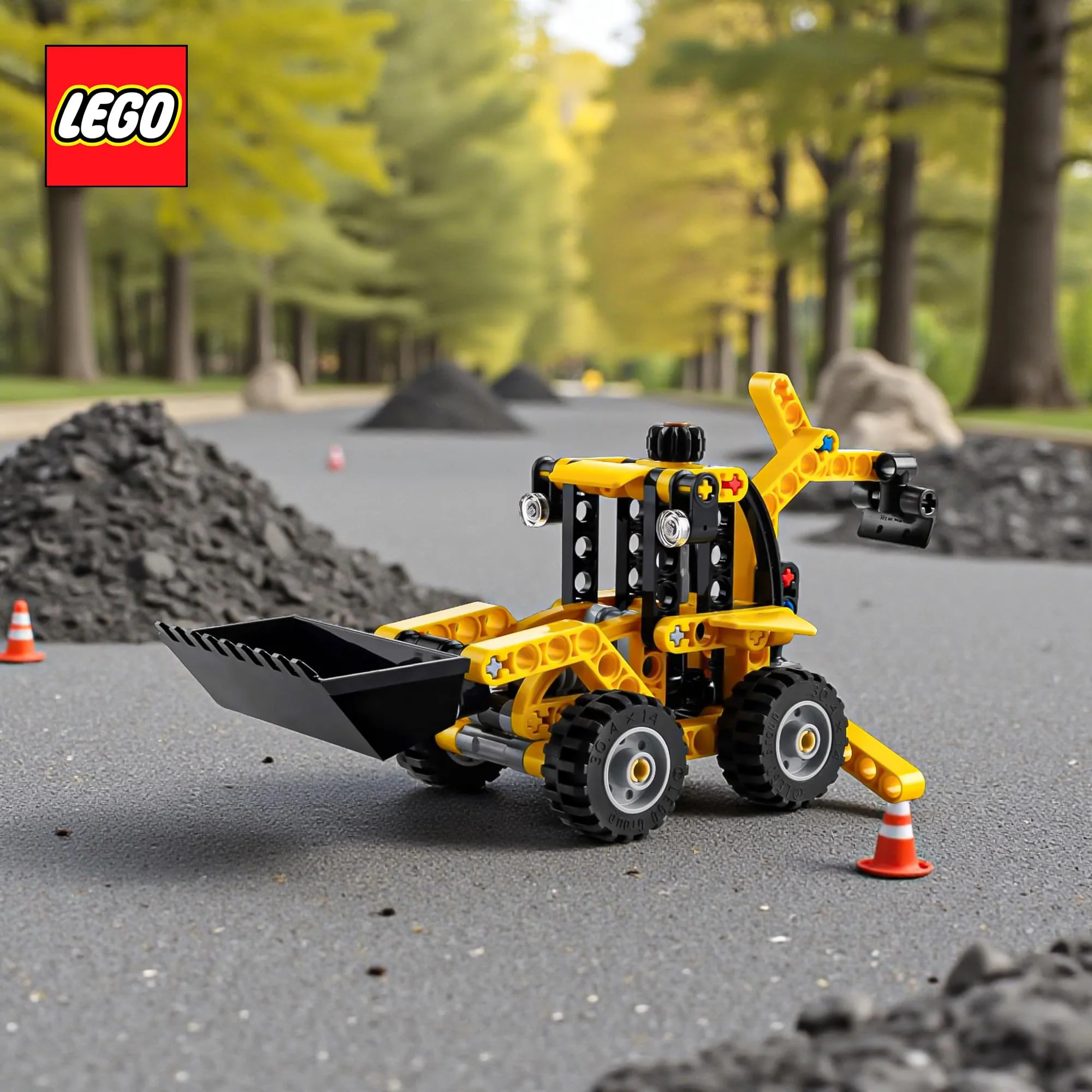 LEGO Technic 42197 Backhoe Loader 104-Piece Building Set - Image 8