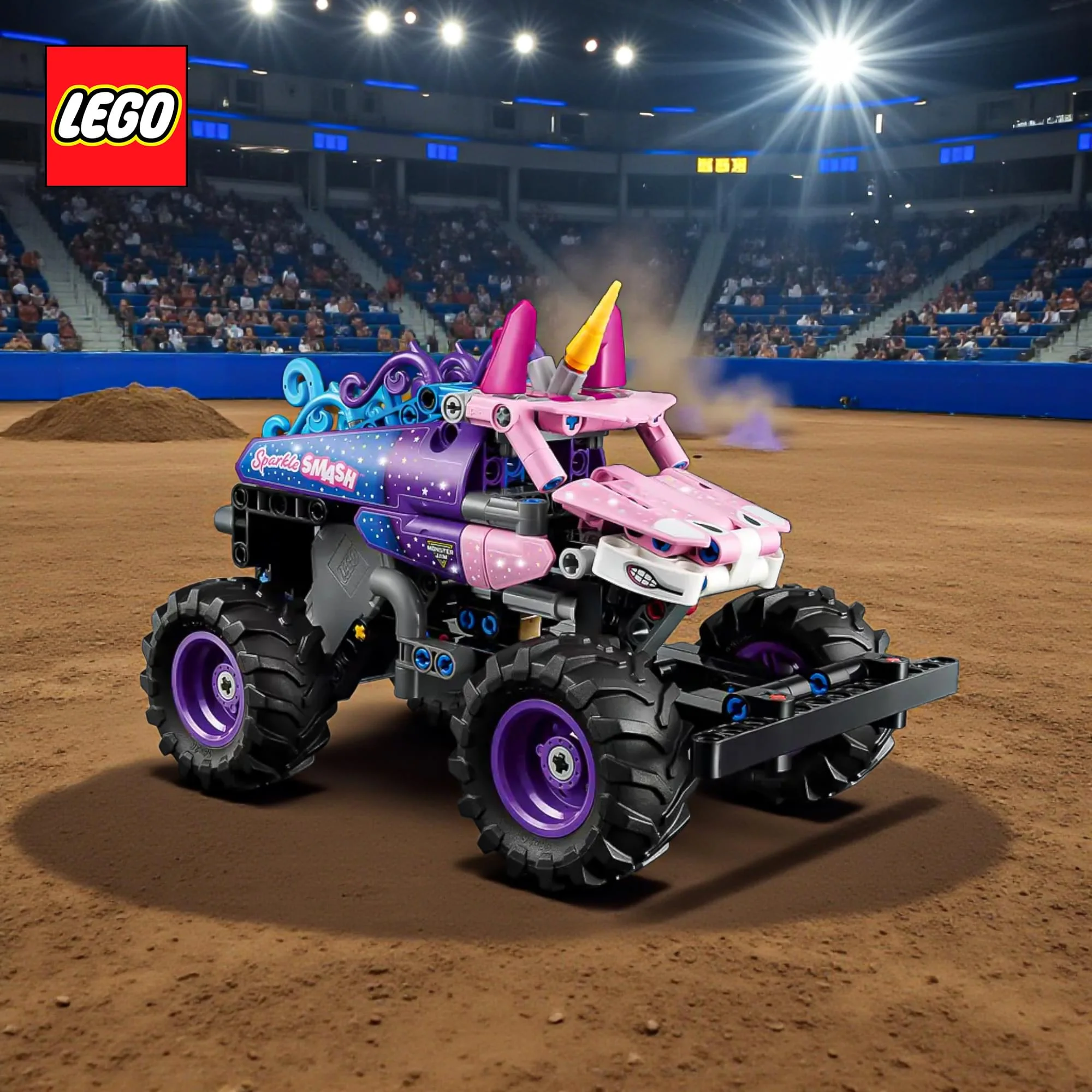 LEGO Technic 42220 Monster Jam Sparkle Smash Pull-Back 243-Piece Building Set - Image 5