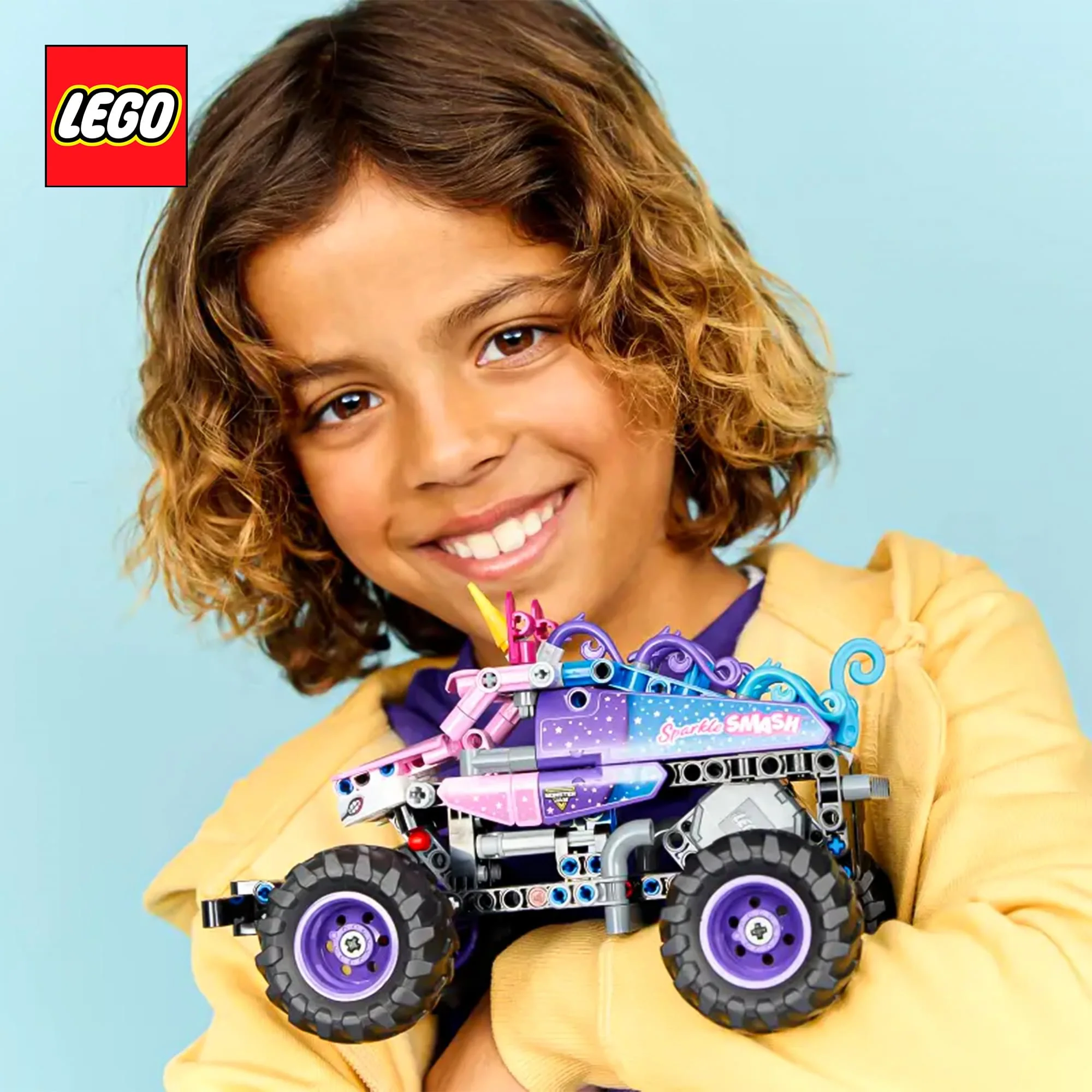 LEGO Technic 42220 Monster Jam Sparkle Smash Pull-Back 243-Piece Building Set - Image 7