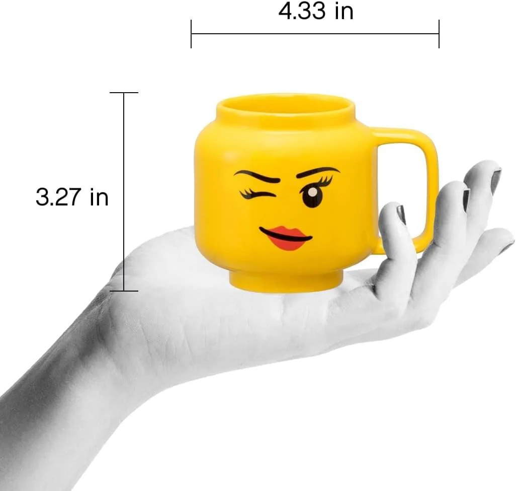 LEGO Winking Girl 9 Ounce Ceramic Mug - Image 2