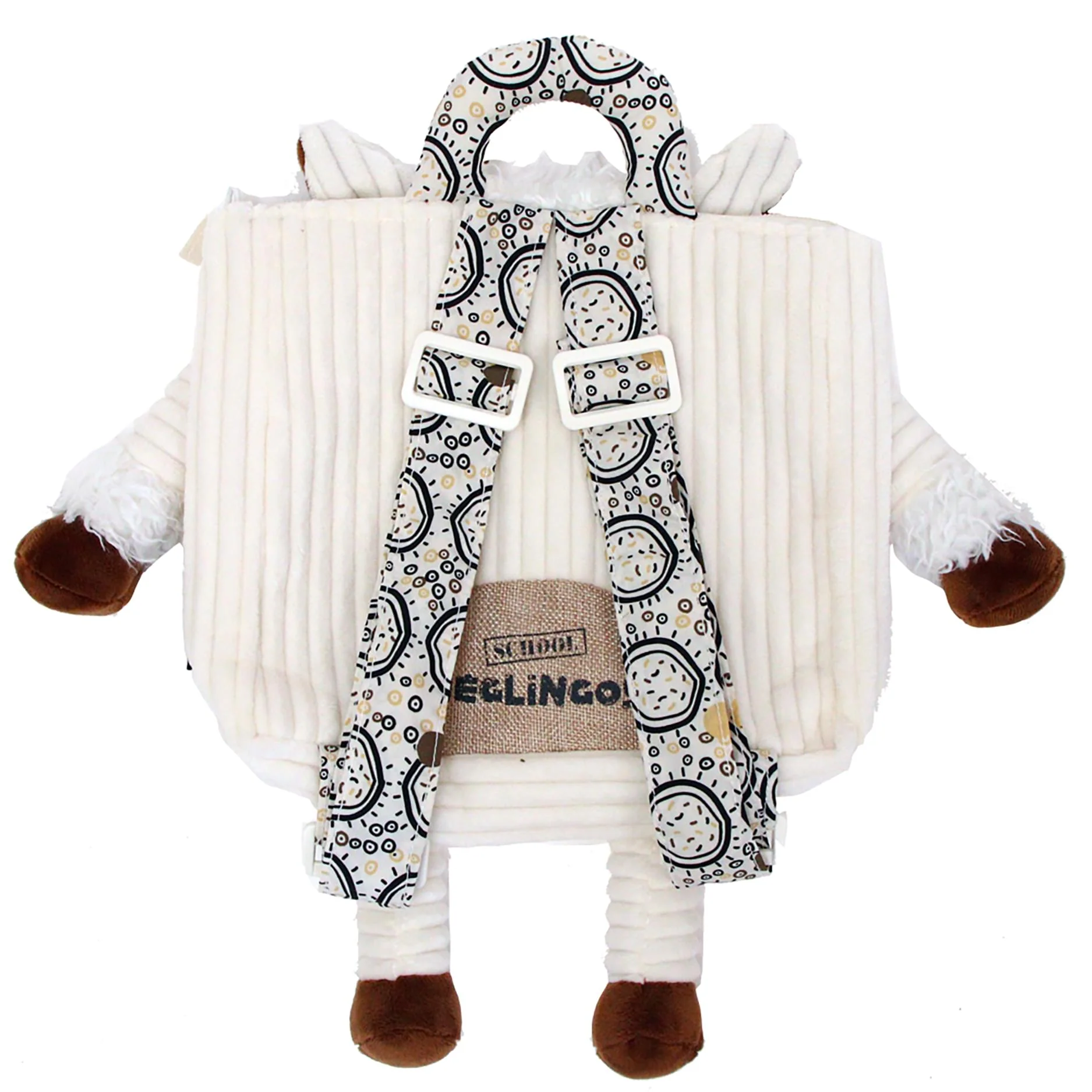 Les Deglingos Corduroy Backpack Plush | Muchachos the Llama - Image 2