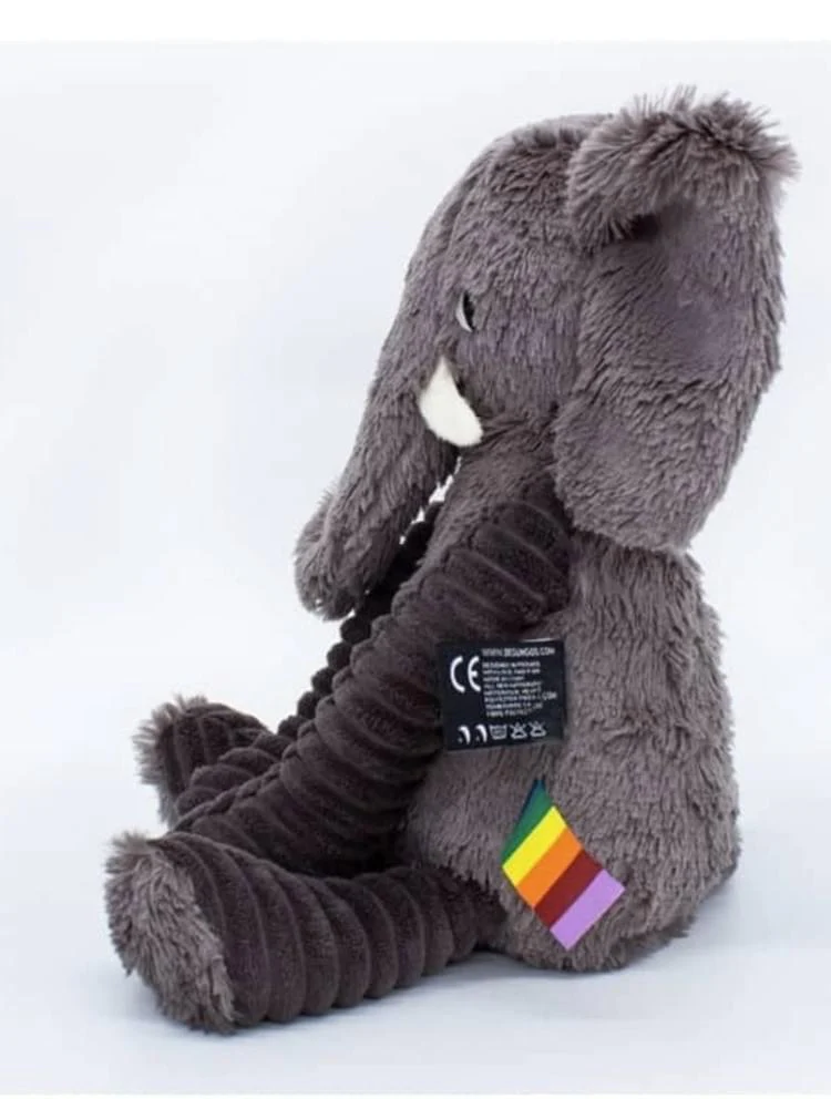 Les Delingos Original Plush Animal | Dimoitou the Grey Elephant - Image 2