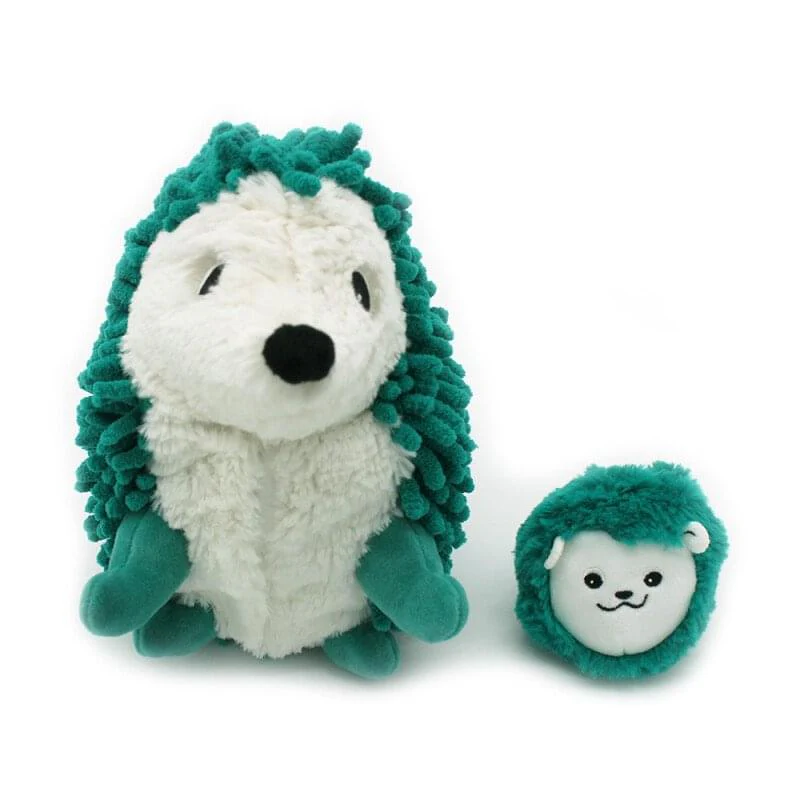 Les Delingos Ptipotos Mom and Baby Hedgehog | Green - Image 2