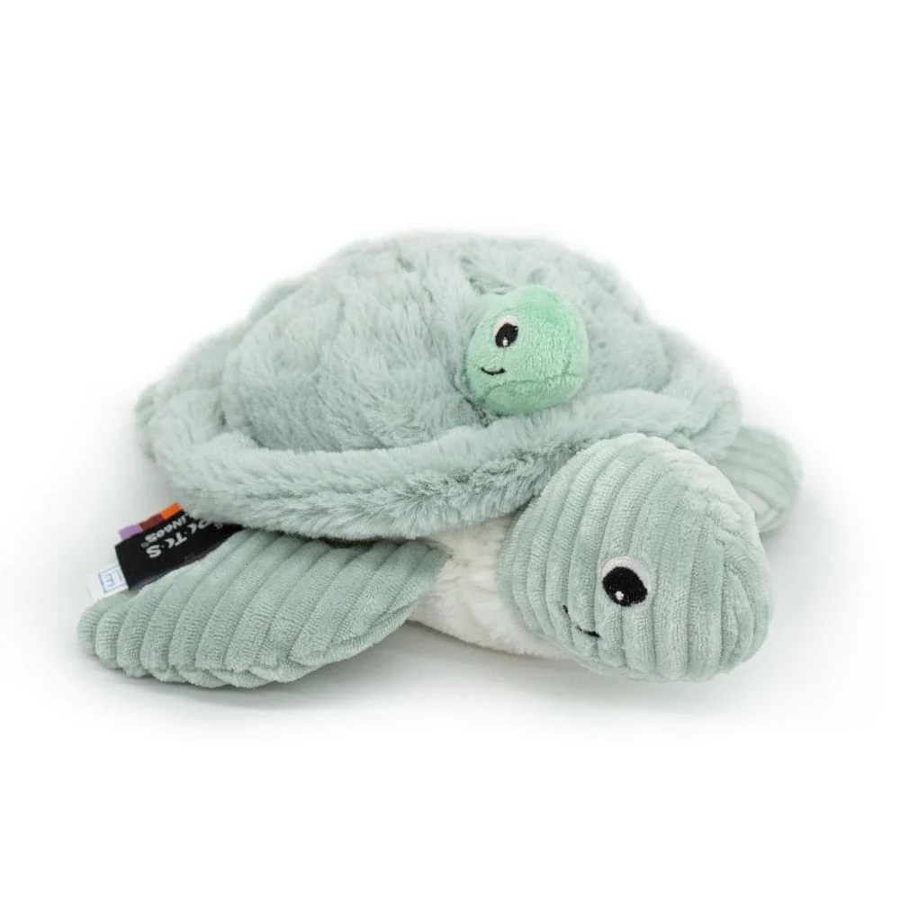 Les Delingos Ptipotos Mom and Baby Sea Turtle Plush | Mint - Image 3
