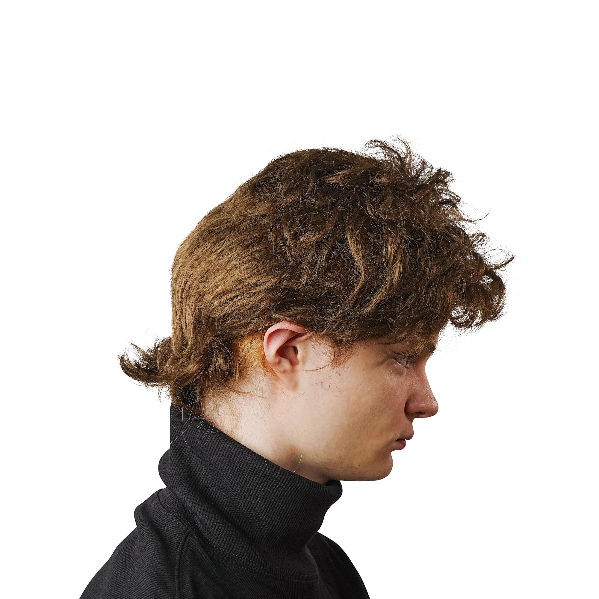Light Brown Biker Boy Adult Costume Wig | One Size - Image 2