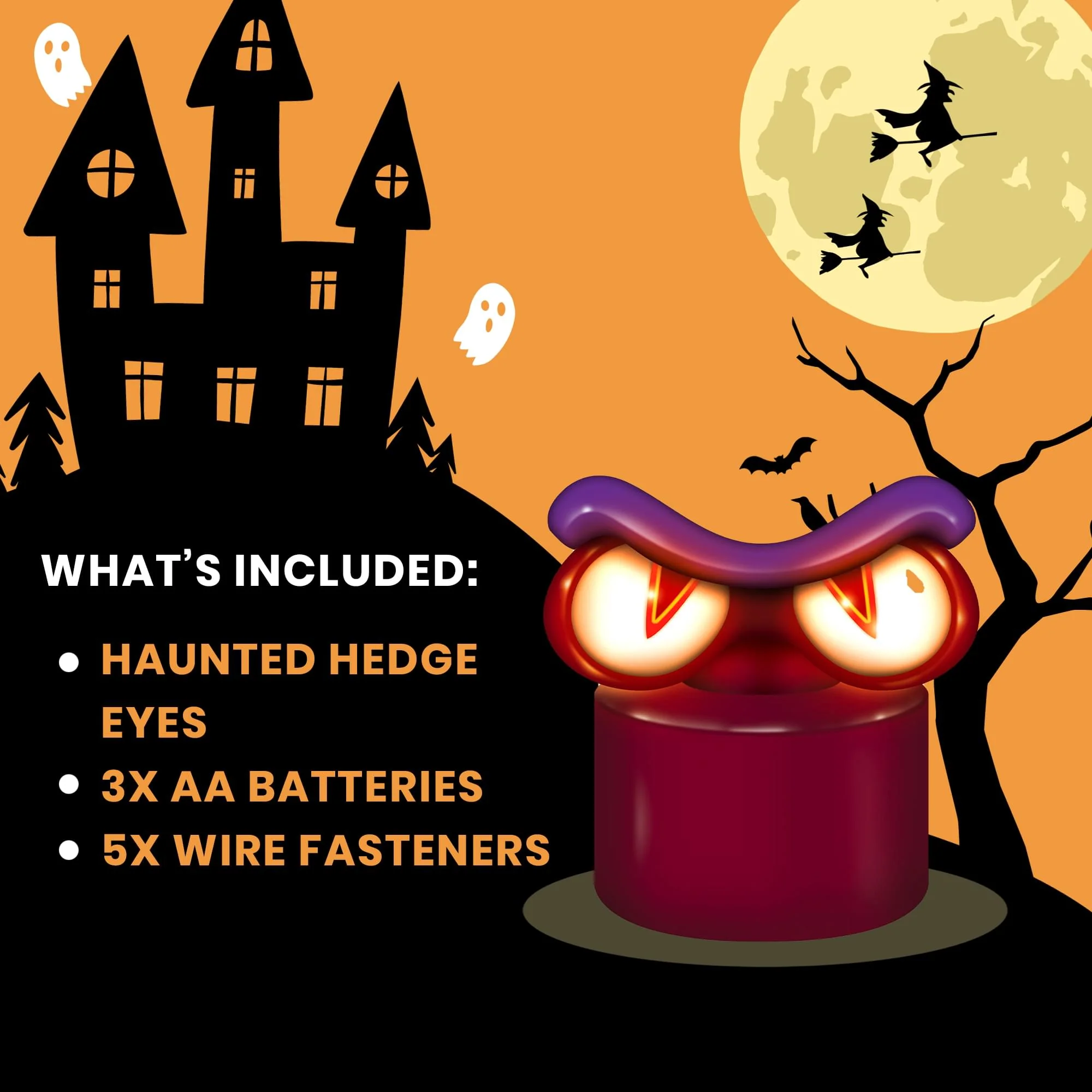 Light-Up Haunted Hedge Halloween Décor - Image 4