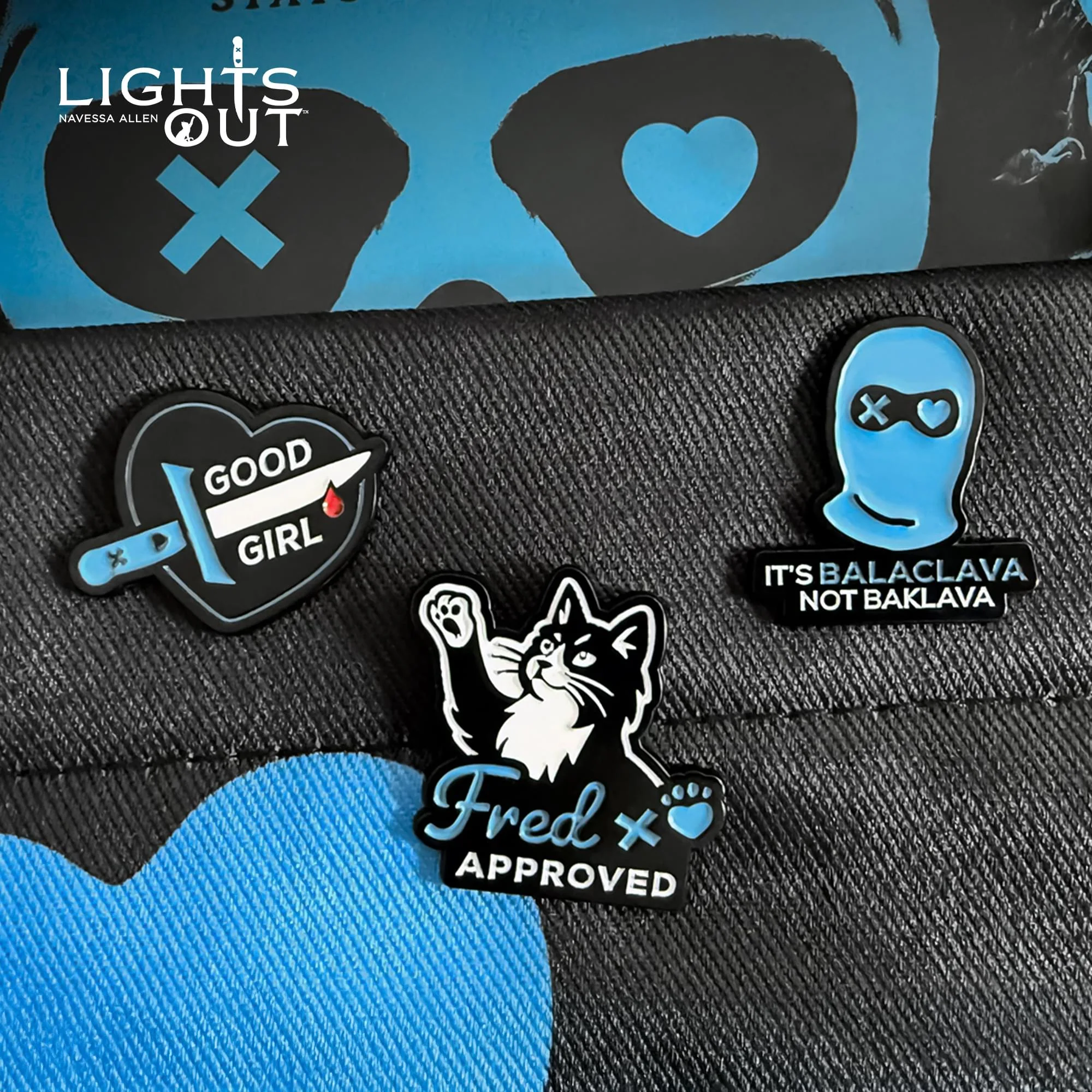 Lights Out Enamel Pin 3-Pack - Image 4