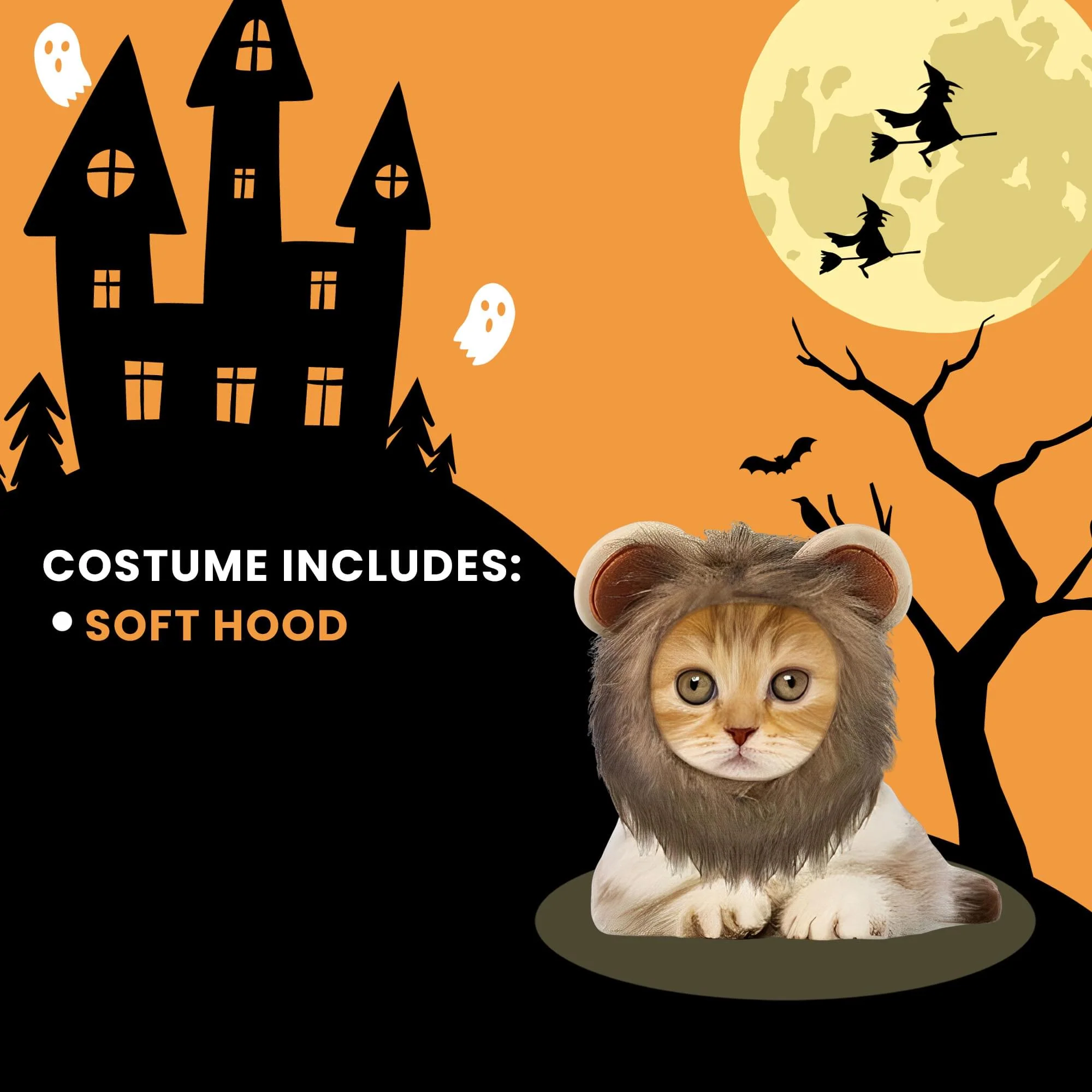 Lion Hood Pet Costume - Image 15