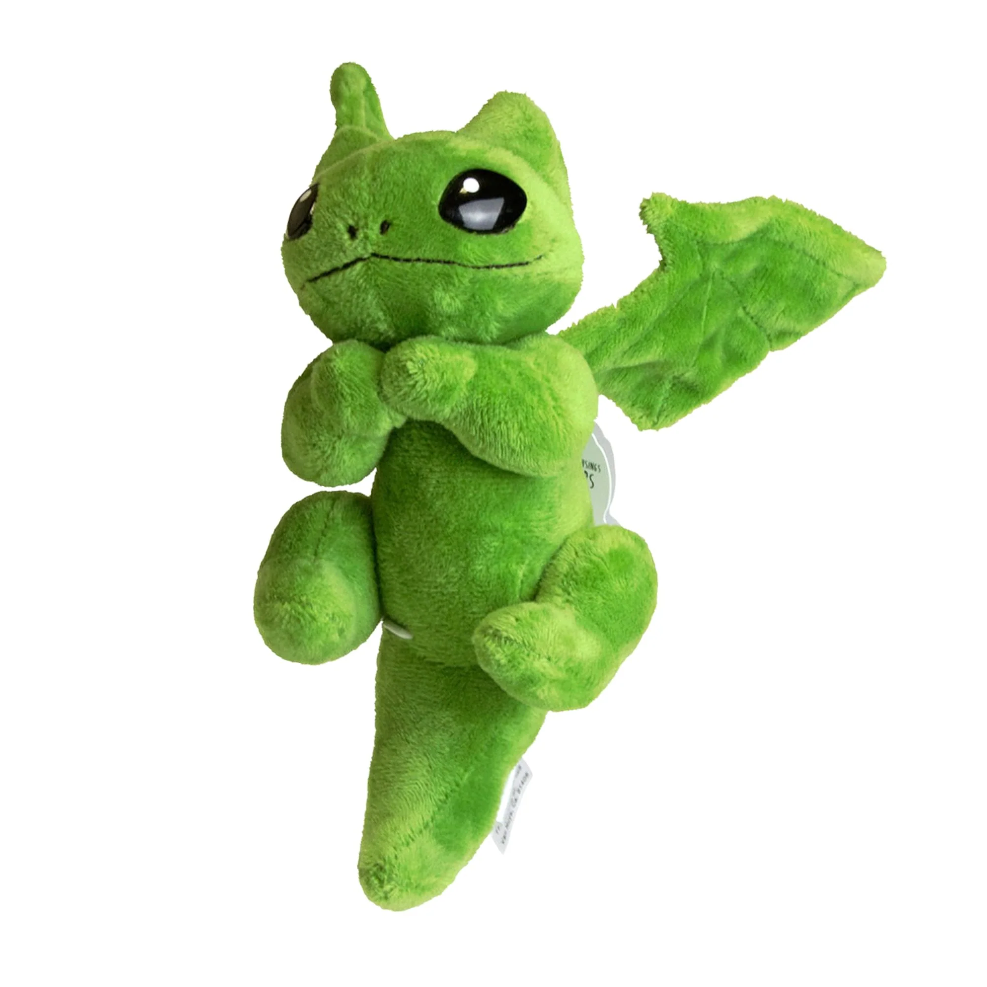 Little Embers 7 Inch Plush w/ Moveable Limbs & Magnetic Hands | Soot (Green) - Image 2