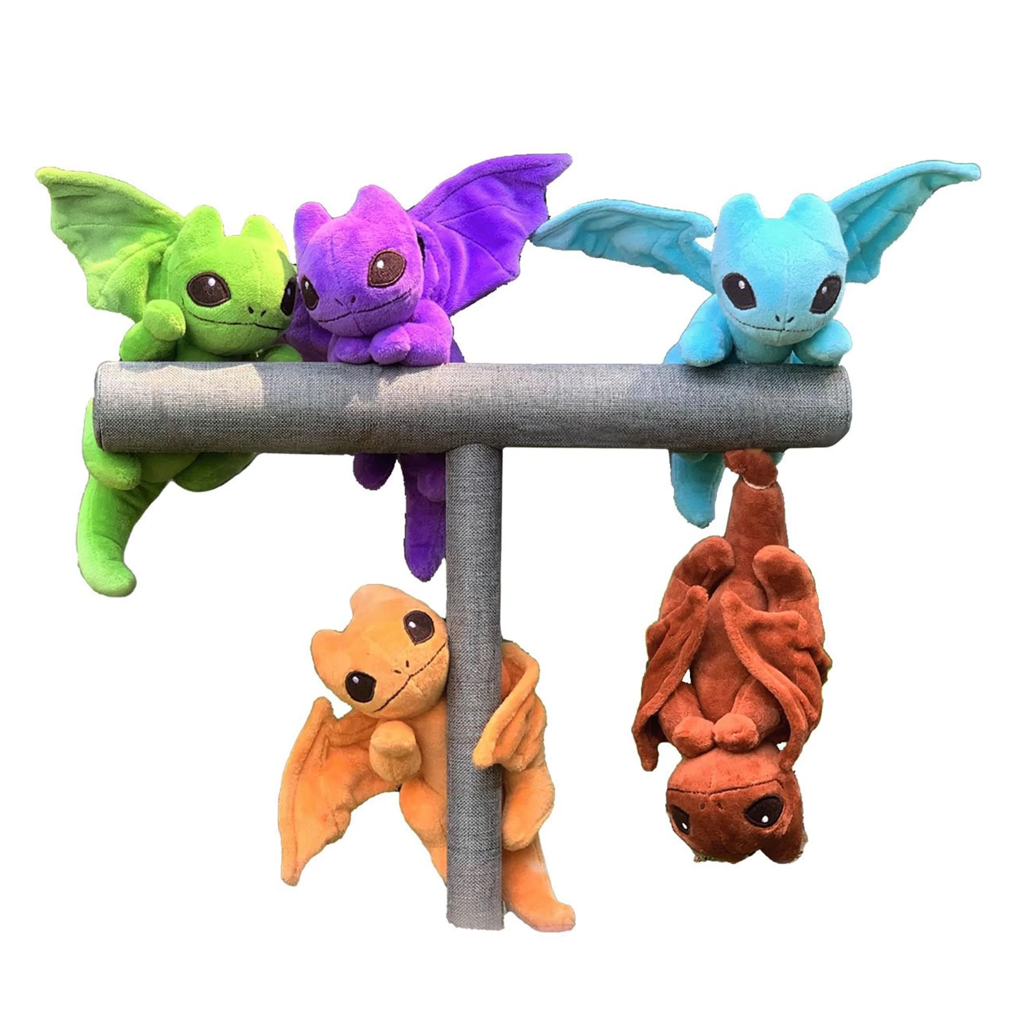 Little Embers 7 Inch Plush w/ Moveable Limbs & Magnetic Hands | Soot (Green) - Image 4