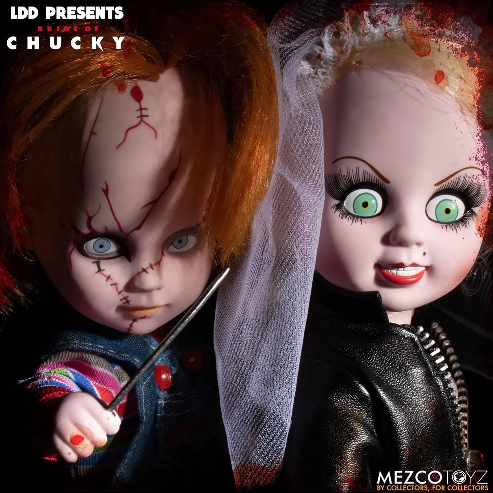 Living Dead Dolls Bride Of Chucky 2 Pack Chucky & Tiffany - Image 2