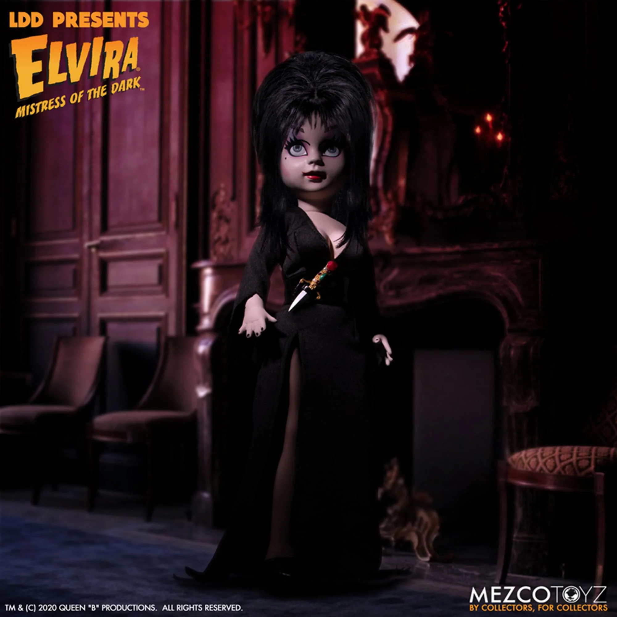 Living Dead Dolls Presents Elvira Mistress of the Dark 10 Inch Collectible Doll - Image 7