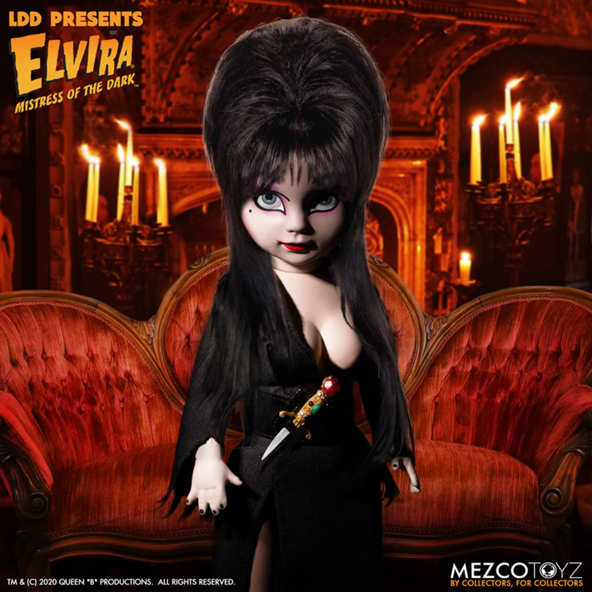 Living Dead Dolls Presents Elvira Mistress of the Dark 10 Inch Collectible Doll - Image 8