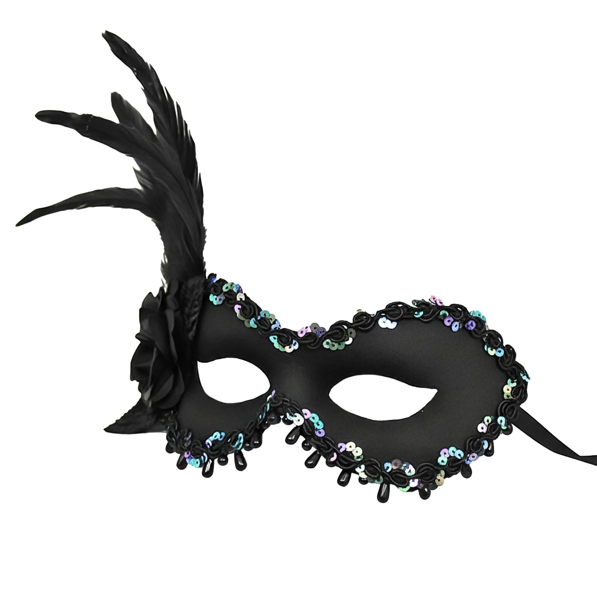 Loire Black Mask Costume Accessory - Image 2