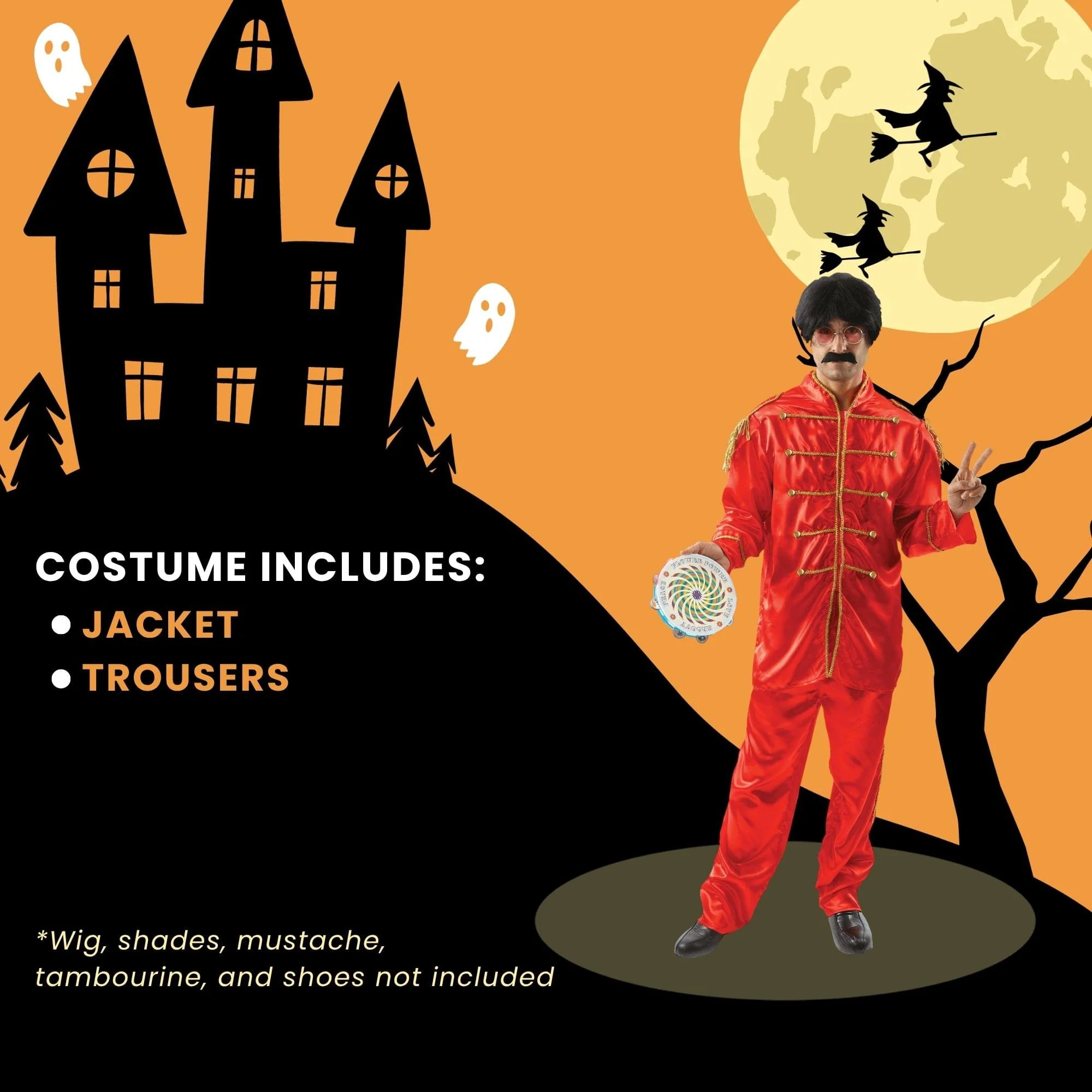 Lonely Hearts Band - Red Adult Costume - Image 6