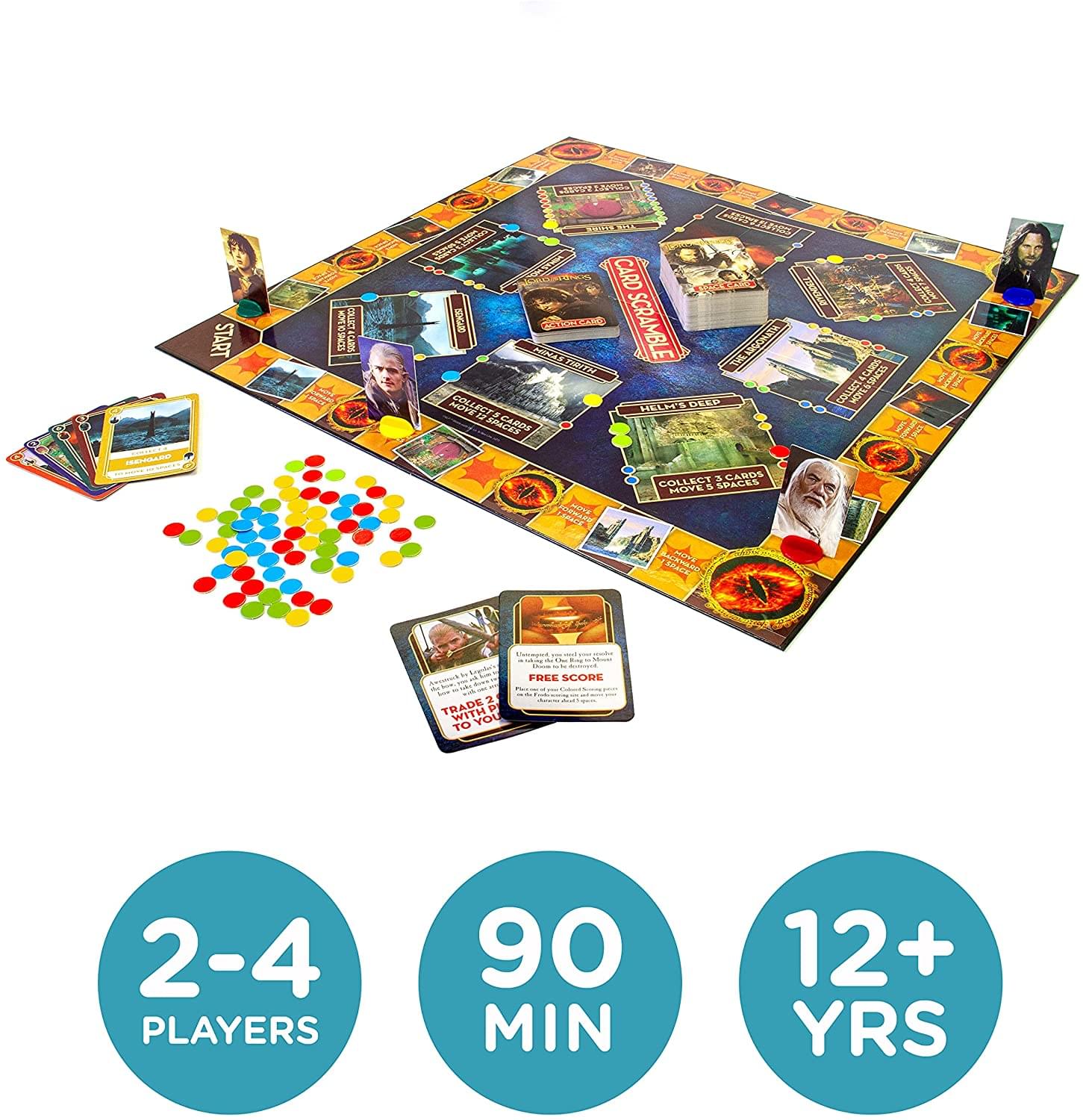 Lord of the Rings Card Scramble Board Game - Image 2