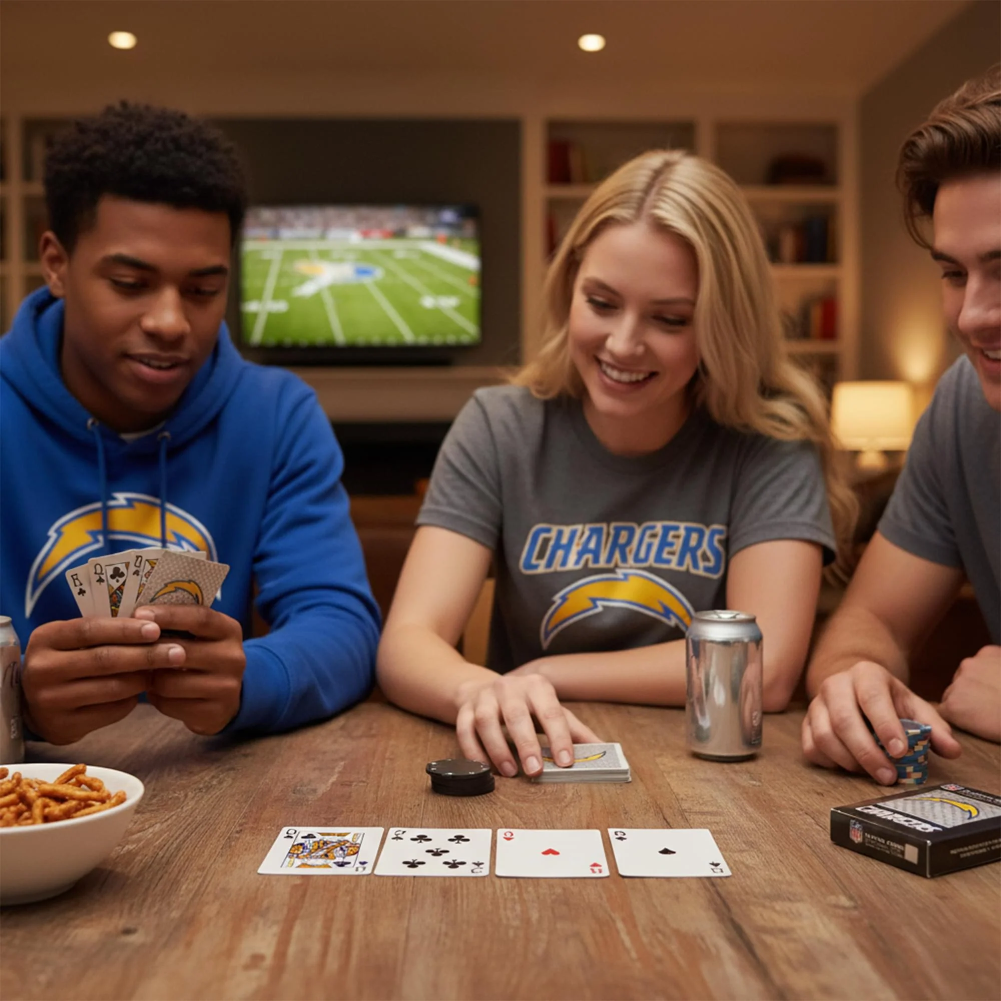 Los Angeles Chargers NFL Diamond Plate Playing Cards - Image 5