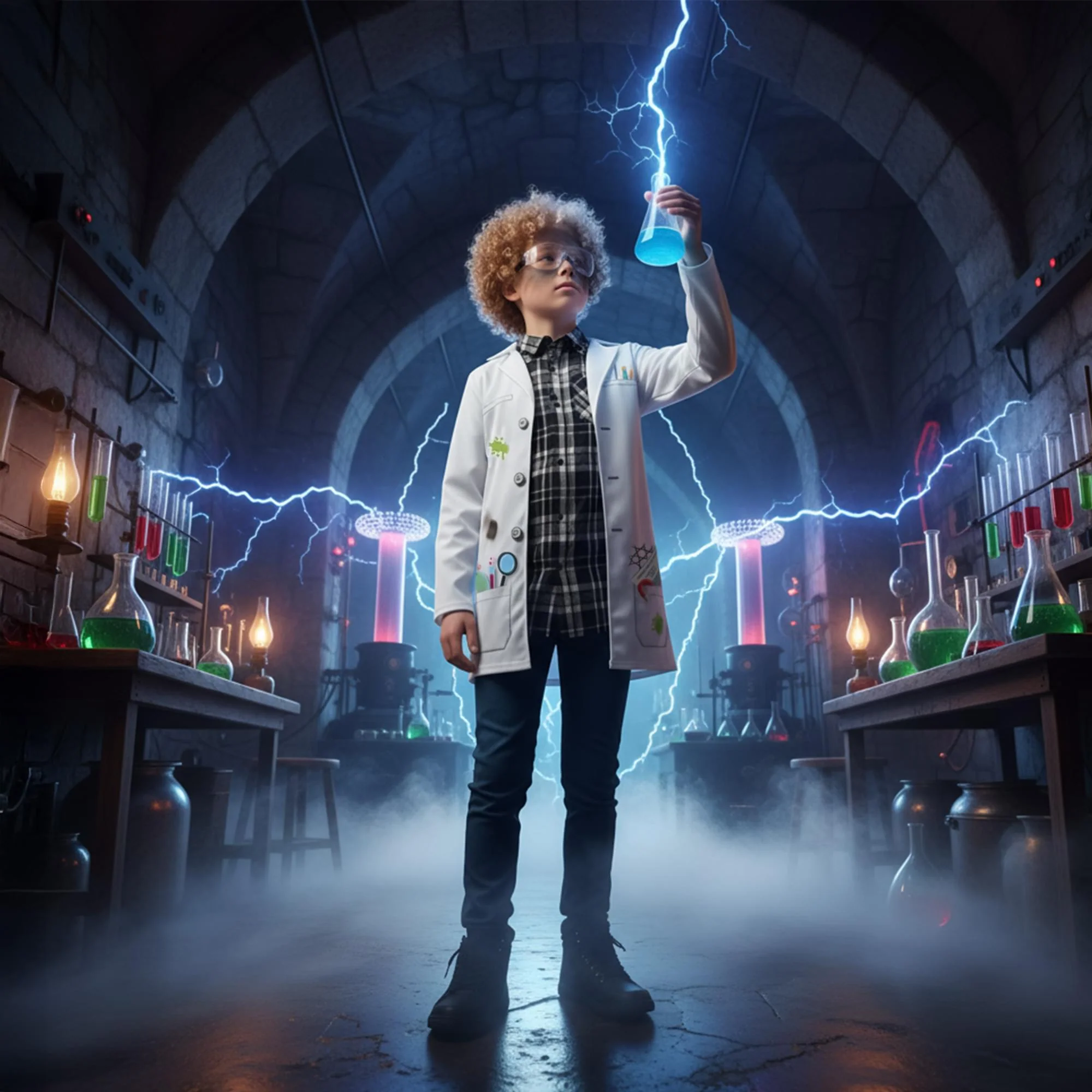 Mad Scientist Child Costume - Image 6