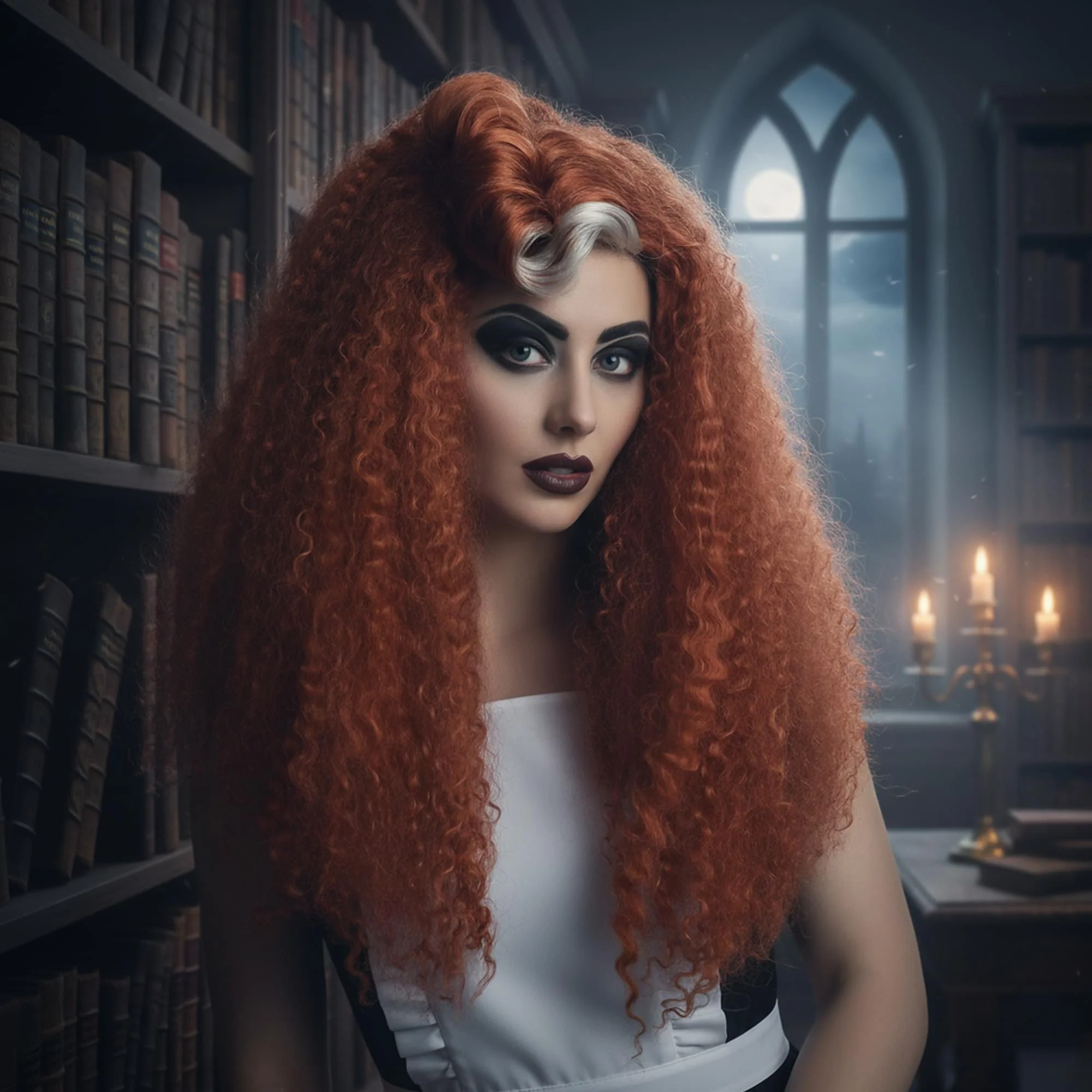 Magenta Wig Costume Accessory - Image 4