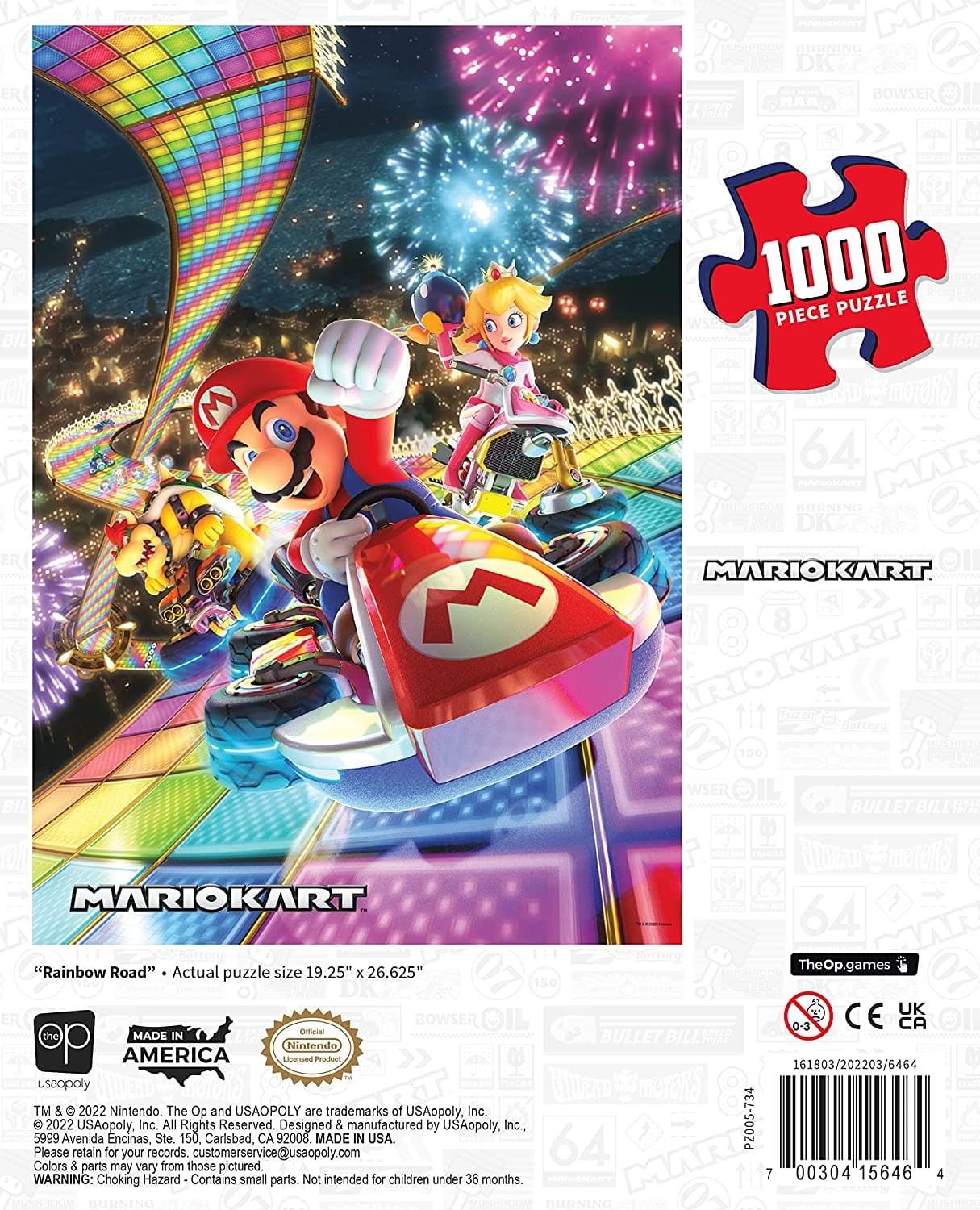 Mario Kart Rainbow Road 1000 Piece Jigsaw Puzzle - Image 4