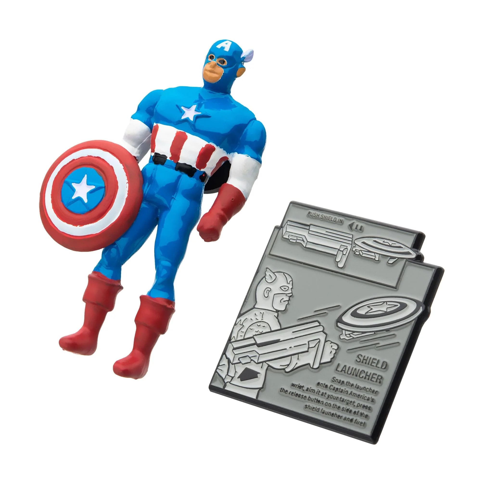 Marvel 80 Years Retro Action Figure Enamel Pin Set | Captain America - Image 2