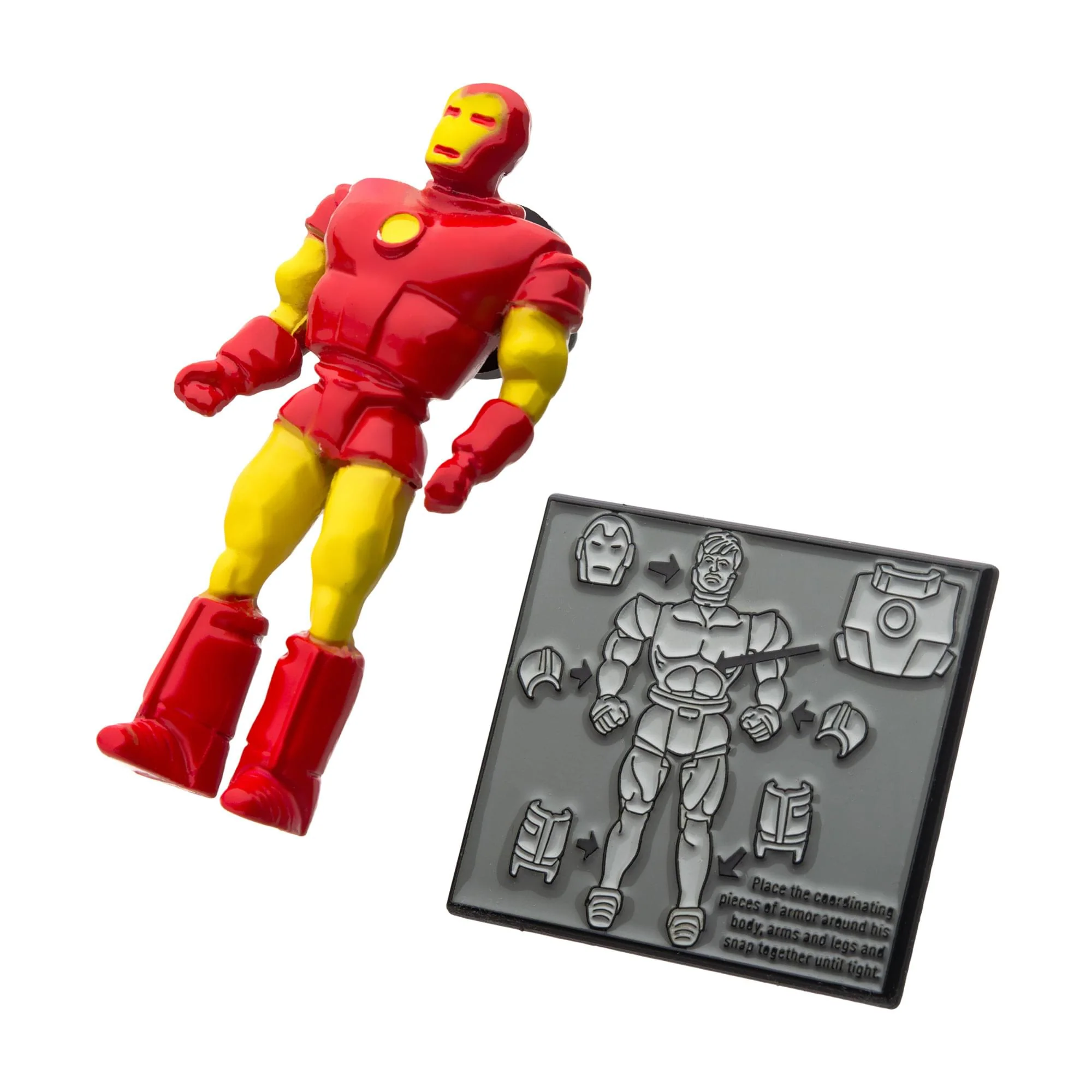 Marvel 80 Years Retro Action Figure Enamel Pin Set | Iron Man - Image 2