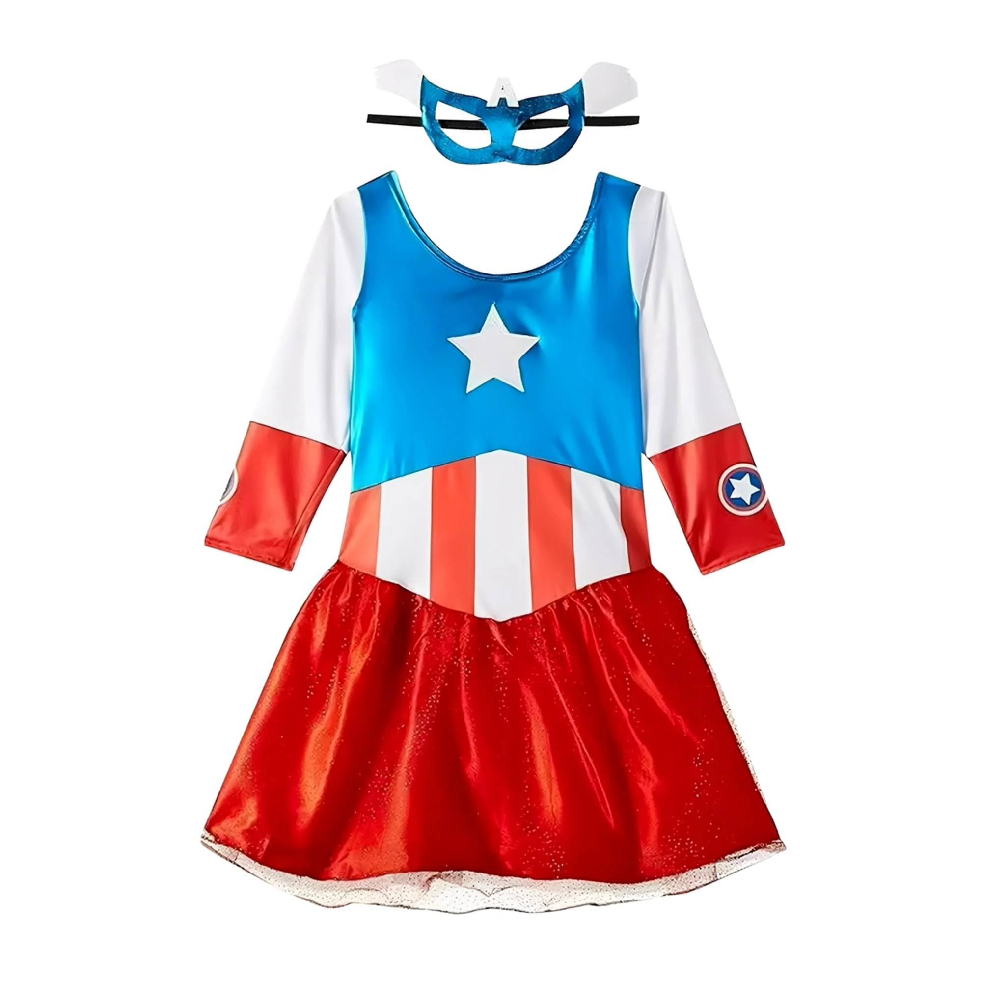 Marvel Avengers American Dream Captain American ChIld Costume Dress - Image 2
