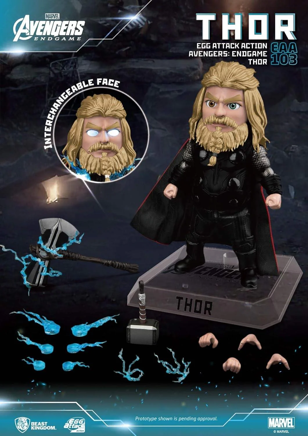 Marvel Avengers Egg Attack Action Figure | Endgame Thor - Image 2