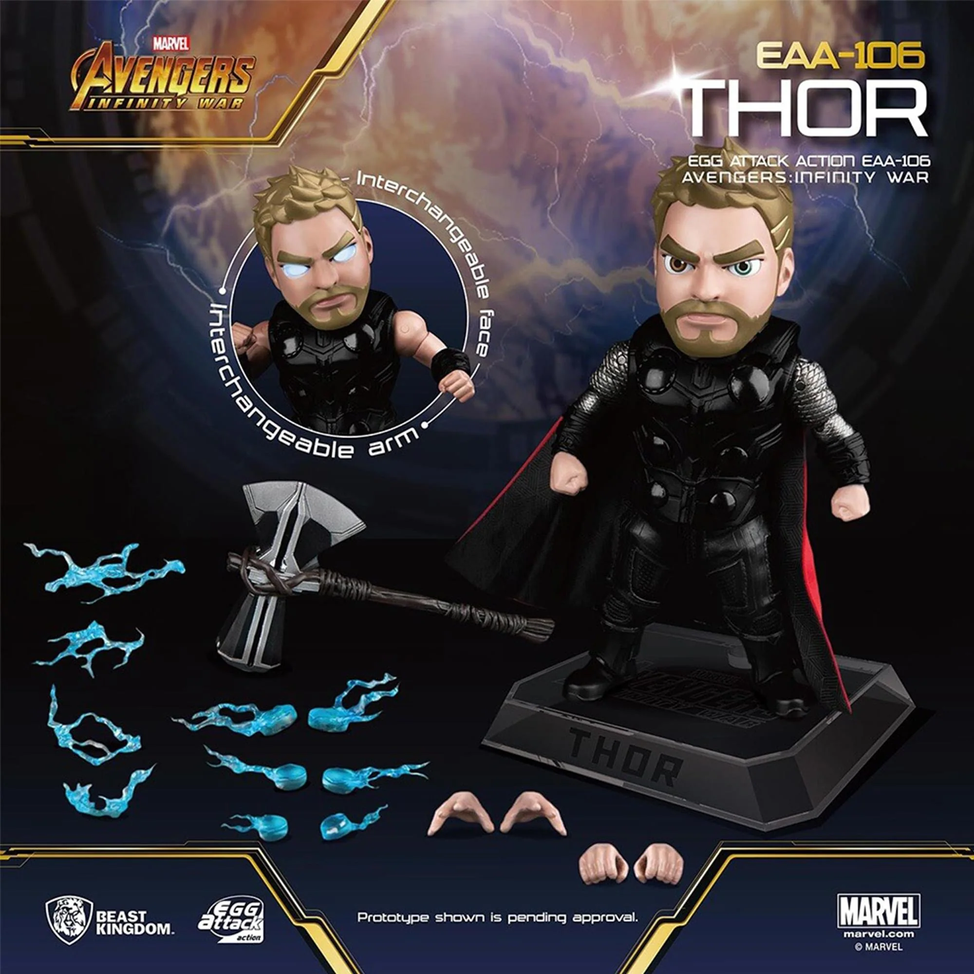 Marvel Avengers Egg Attack Action Figure | Infinity War Thor - Image 3