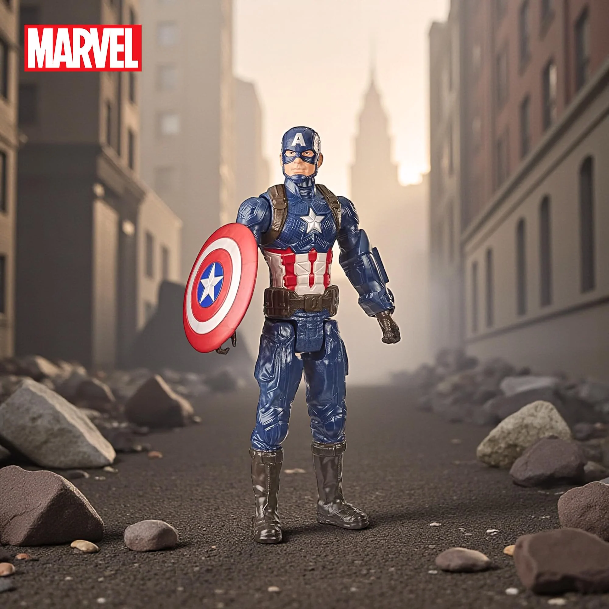 Marvel Avengers Titan Hero Captain America Action Figure - Image 3