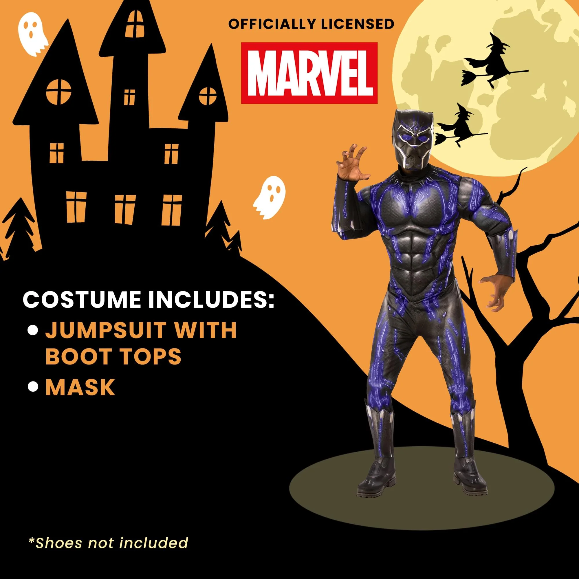 Marvel Black Panther (Purple Battle Version) Adult Costume - Image 8