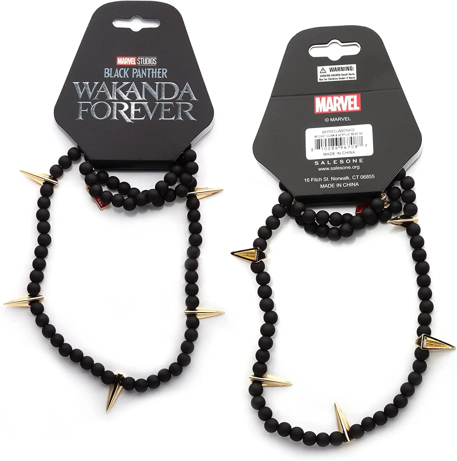 Marvel Black Panther Wakanda Forever Claw & Bead Necklace - Image 4