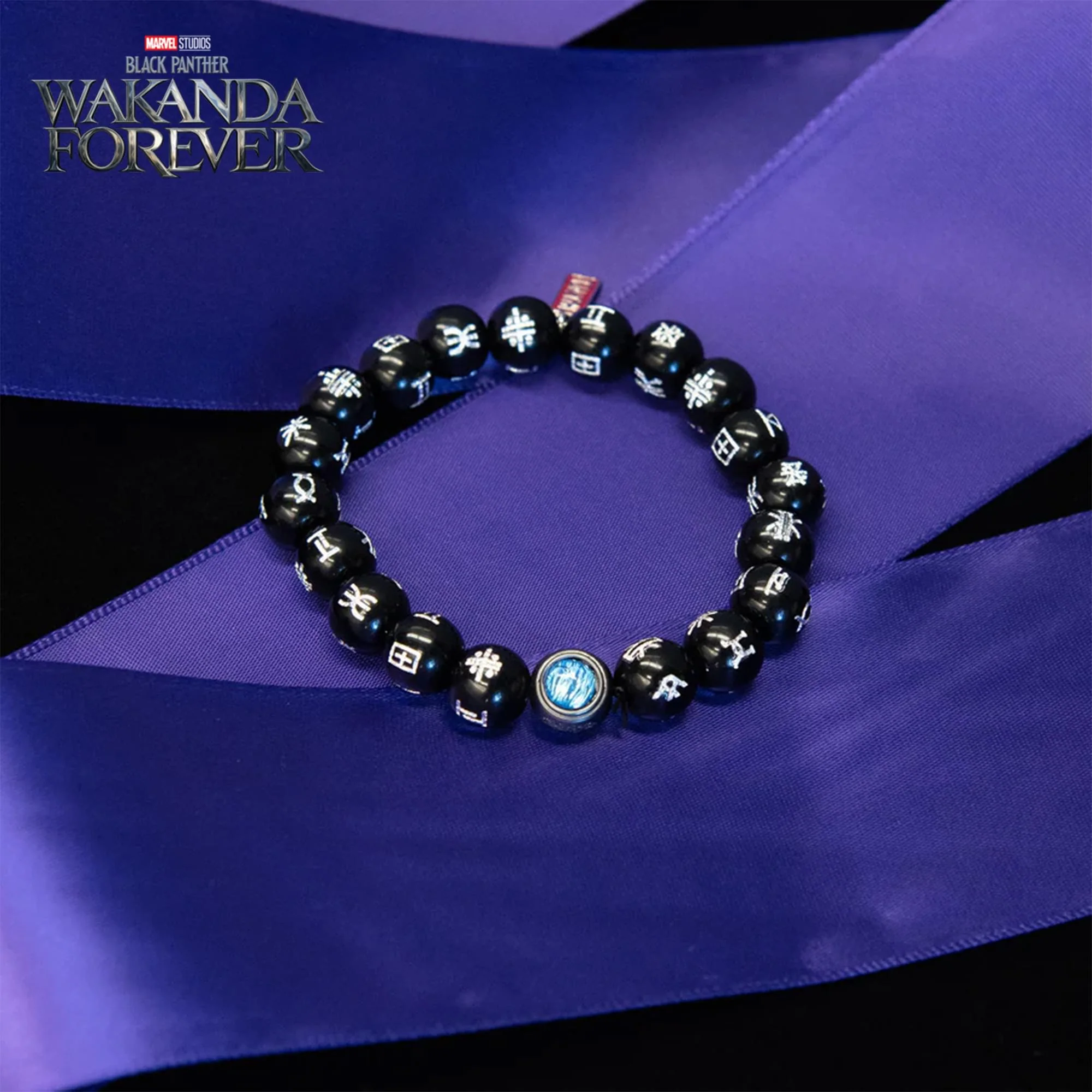 Marvel Black Panther: Wakanda Forever King T'Challa Kimoyo Acrylic Bead Bracelet - Image 3