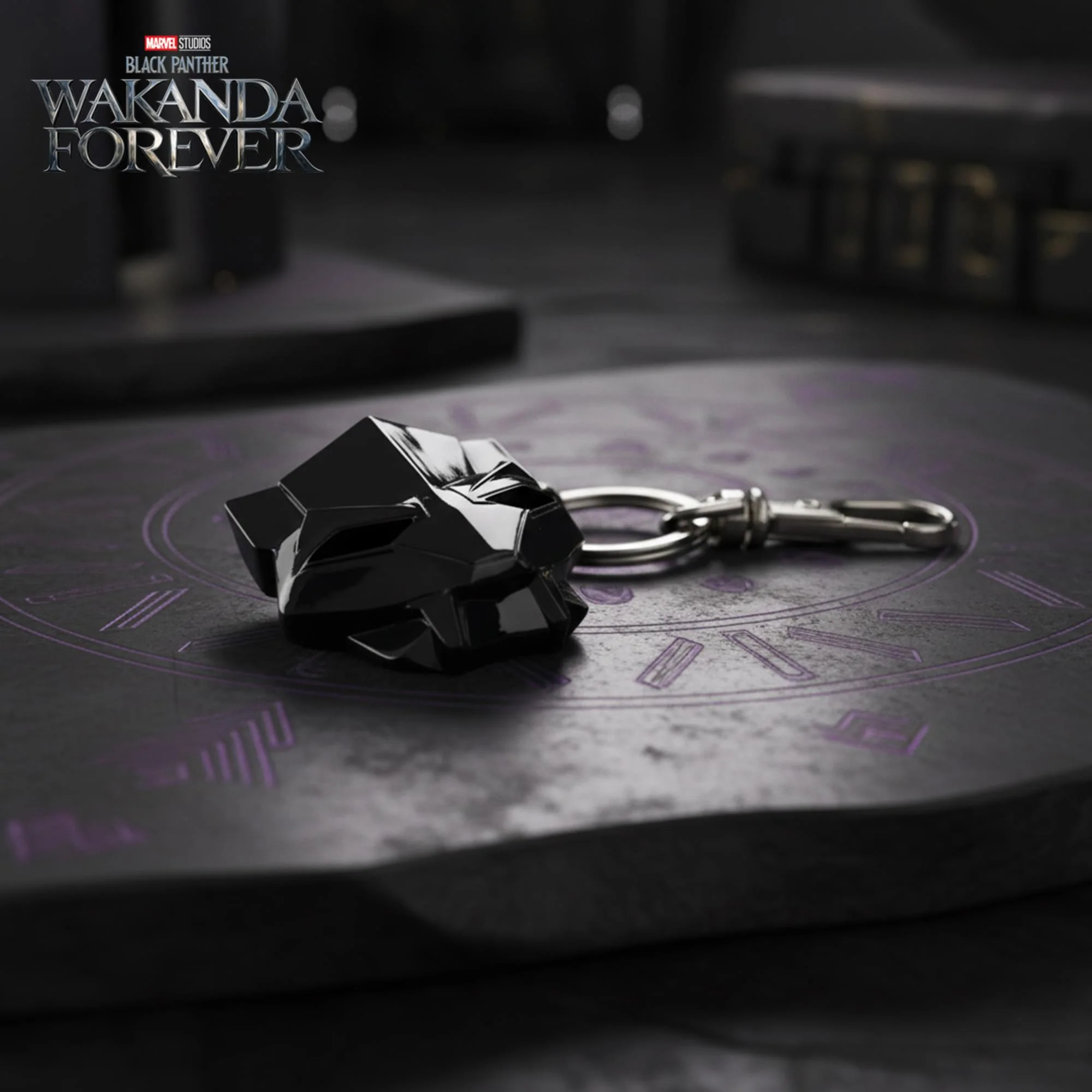 Marvel Black Panther: Wakanda Forever Mask Metal Keychain - Image 6