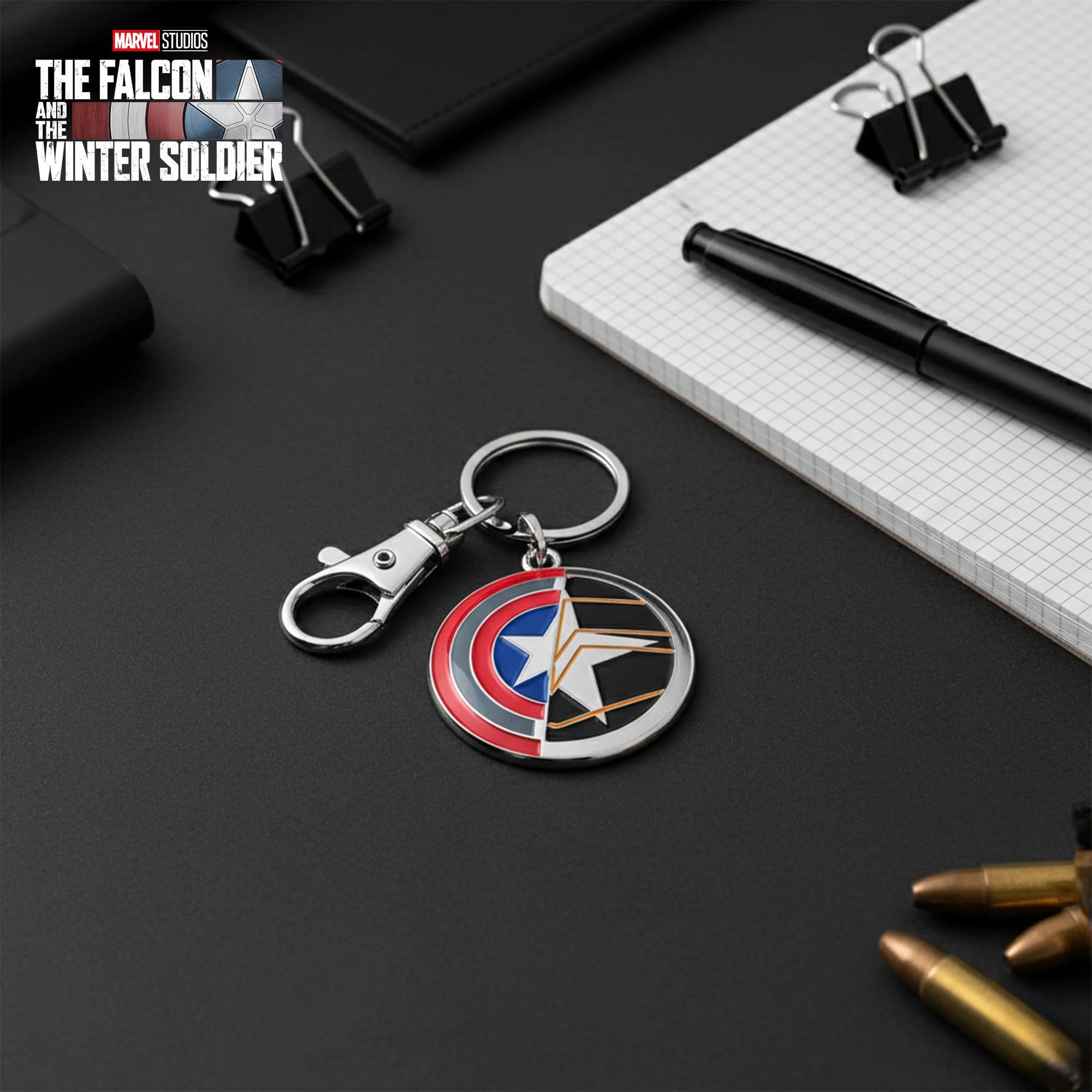 Marvel Captain America/ Winter Soldier Enamel Keychain - Image 7