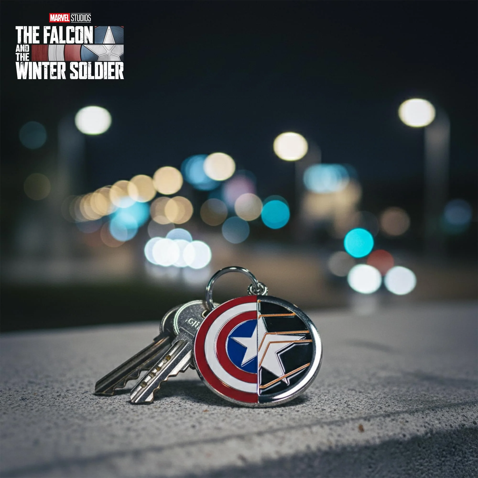 Marvel Captain America/ Winter Soldier Enamel Keychain - Image 8
